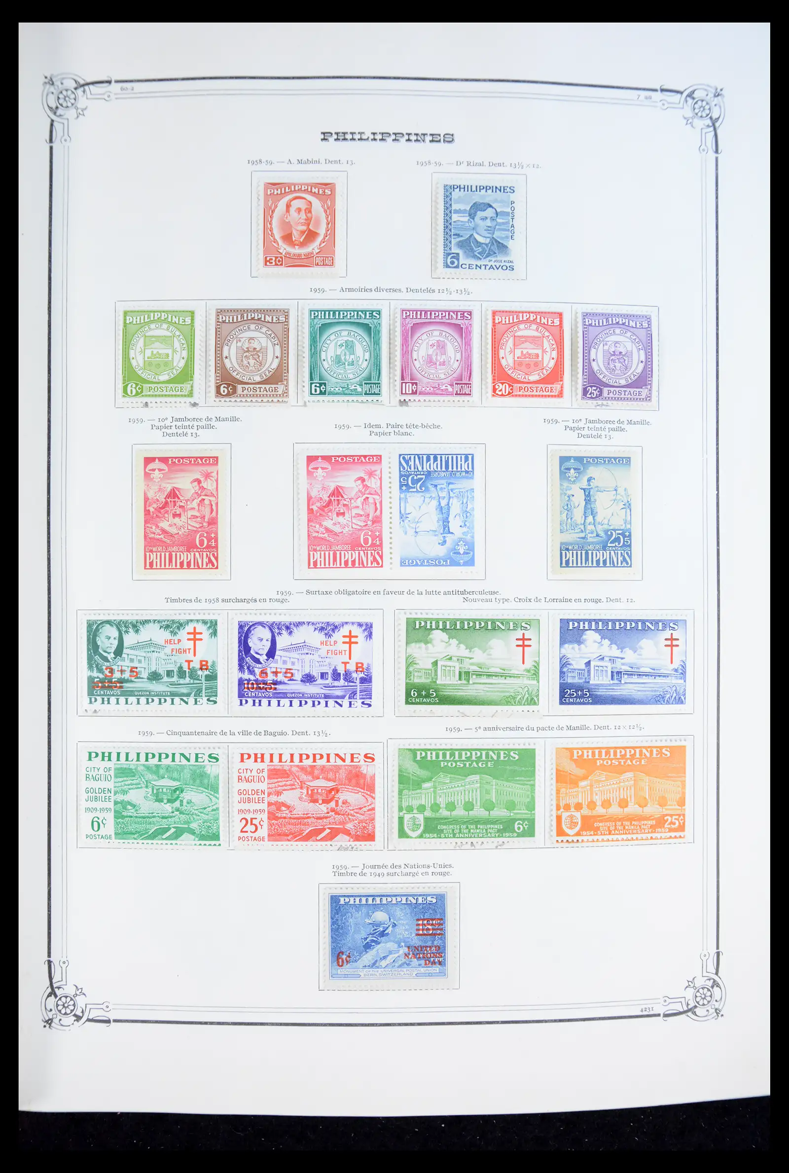 40838 0022 - Postzegelverzameling 40838 Filippijnen 1854-2007.