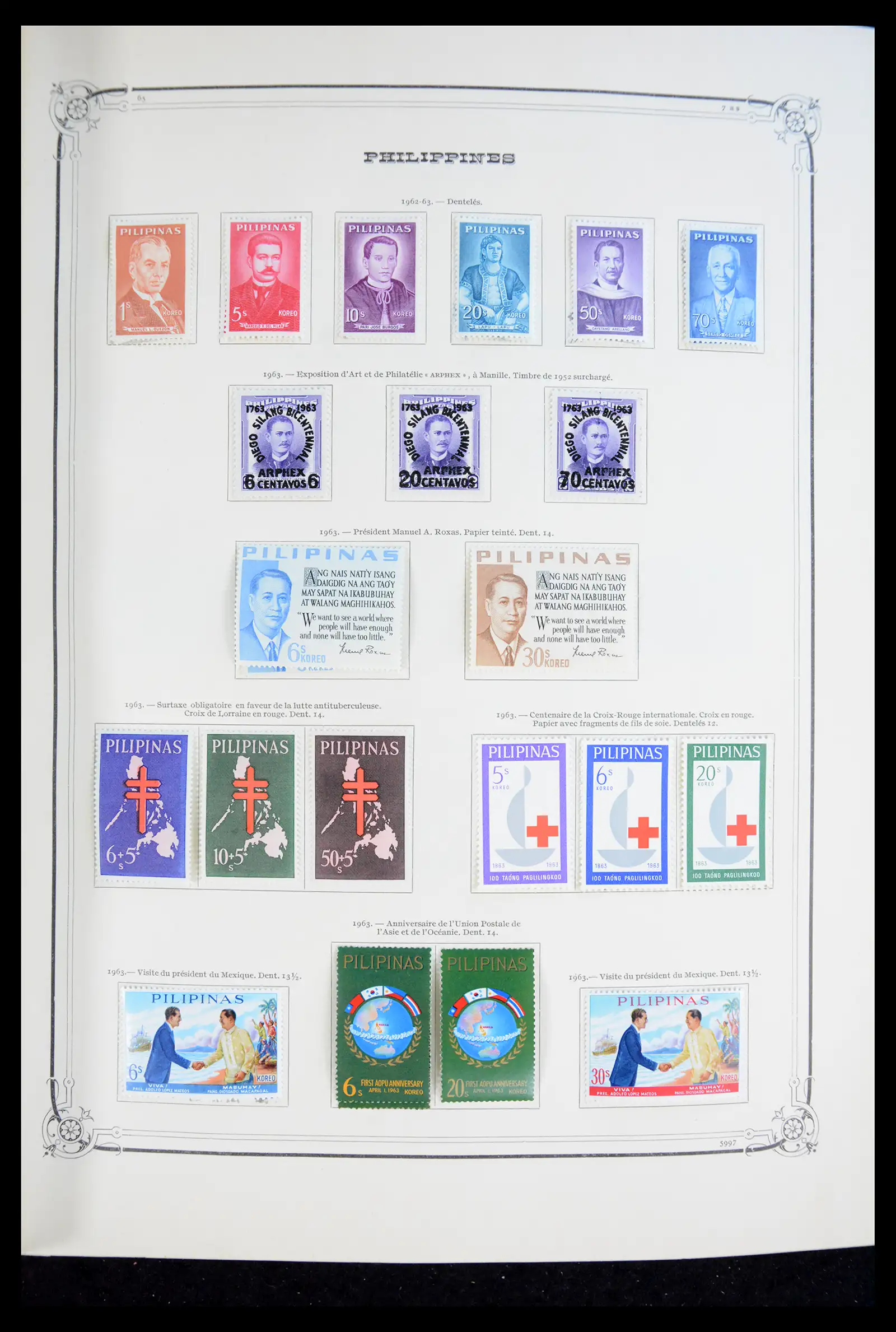 40838 0027 - Postzegelverzameling 40838 Filippijnen 1854-2007.