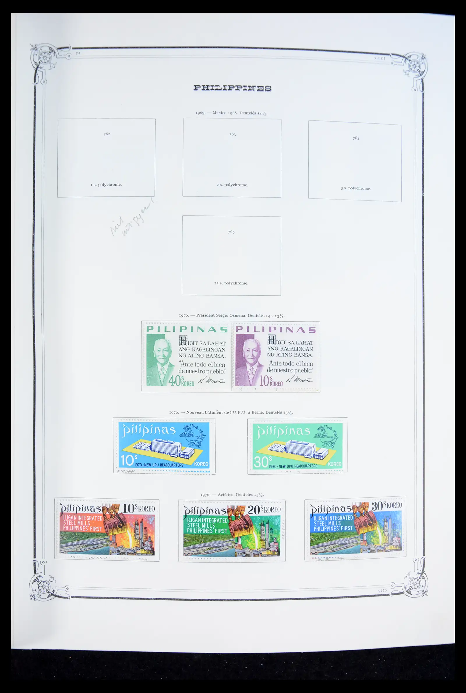40838 0040 - Postzegelverzameling 40838 Filippijnen 1854-2007.