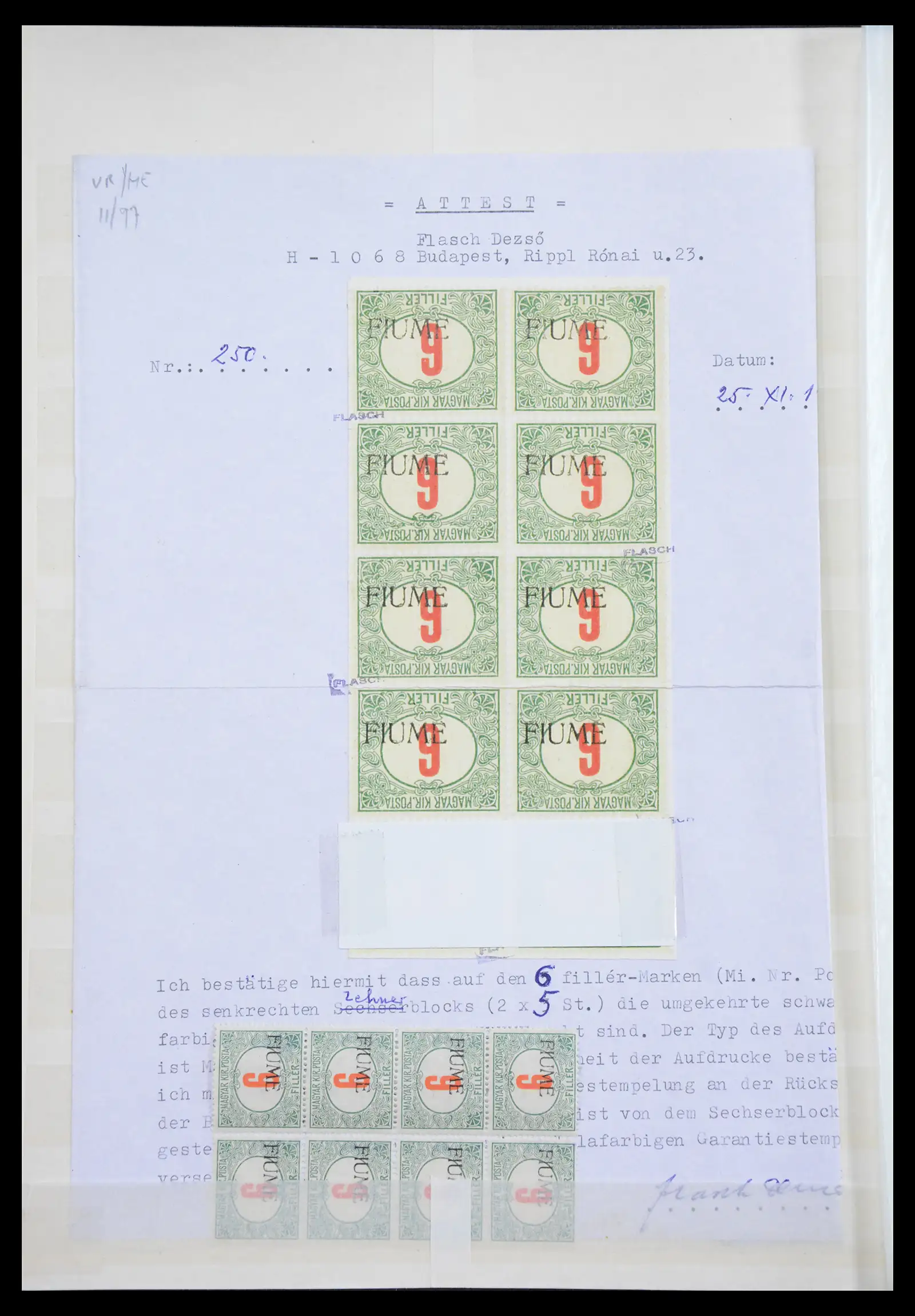 40842 0002 - Stamp collection 40842 Fiume 1918-1942. 40842 0002 - Stamp collection 40842 Fiume 1918-1942.