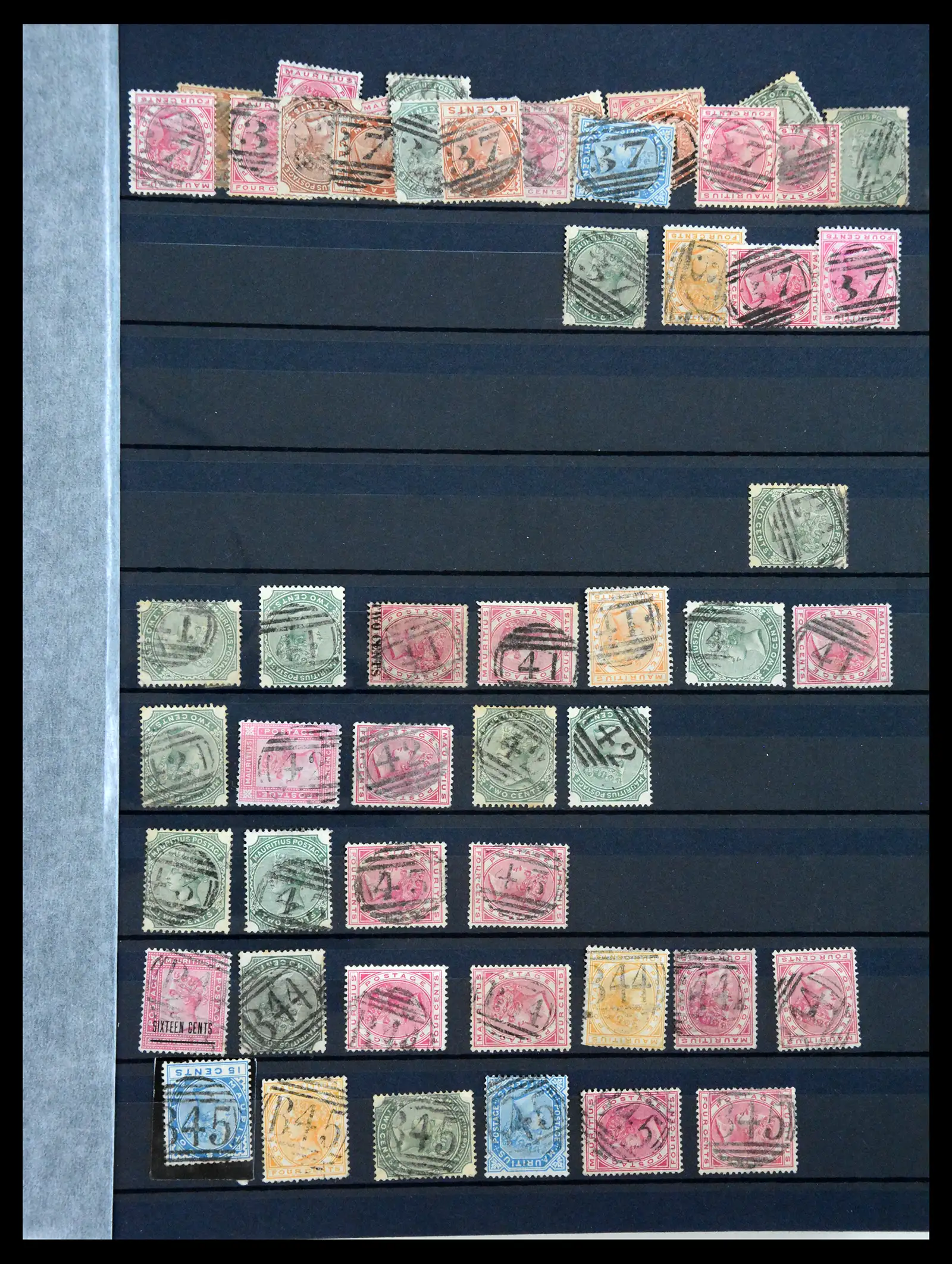 40845 0003b - Postzegelverzameling 40845 Mauritius stempelverzameling 1858-1970.