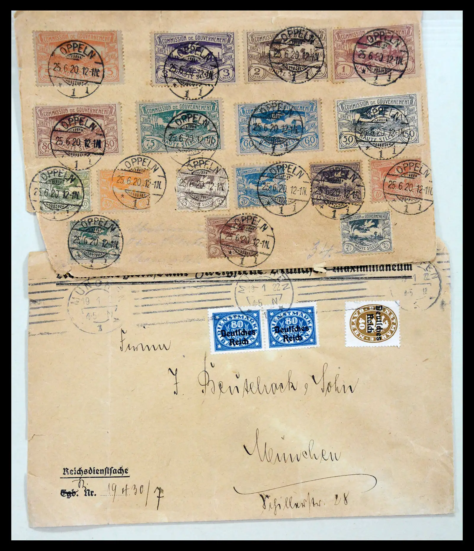 40859 0004 - Stamp collection 40859 Germany covers 1890-1960.