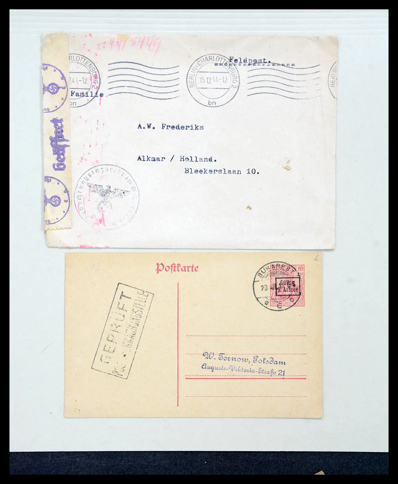40859 0006 - Stamp collection 40859 Germany covers 1890-1960.