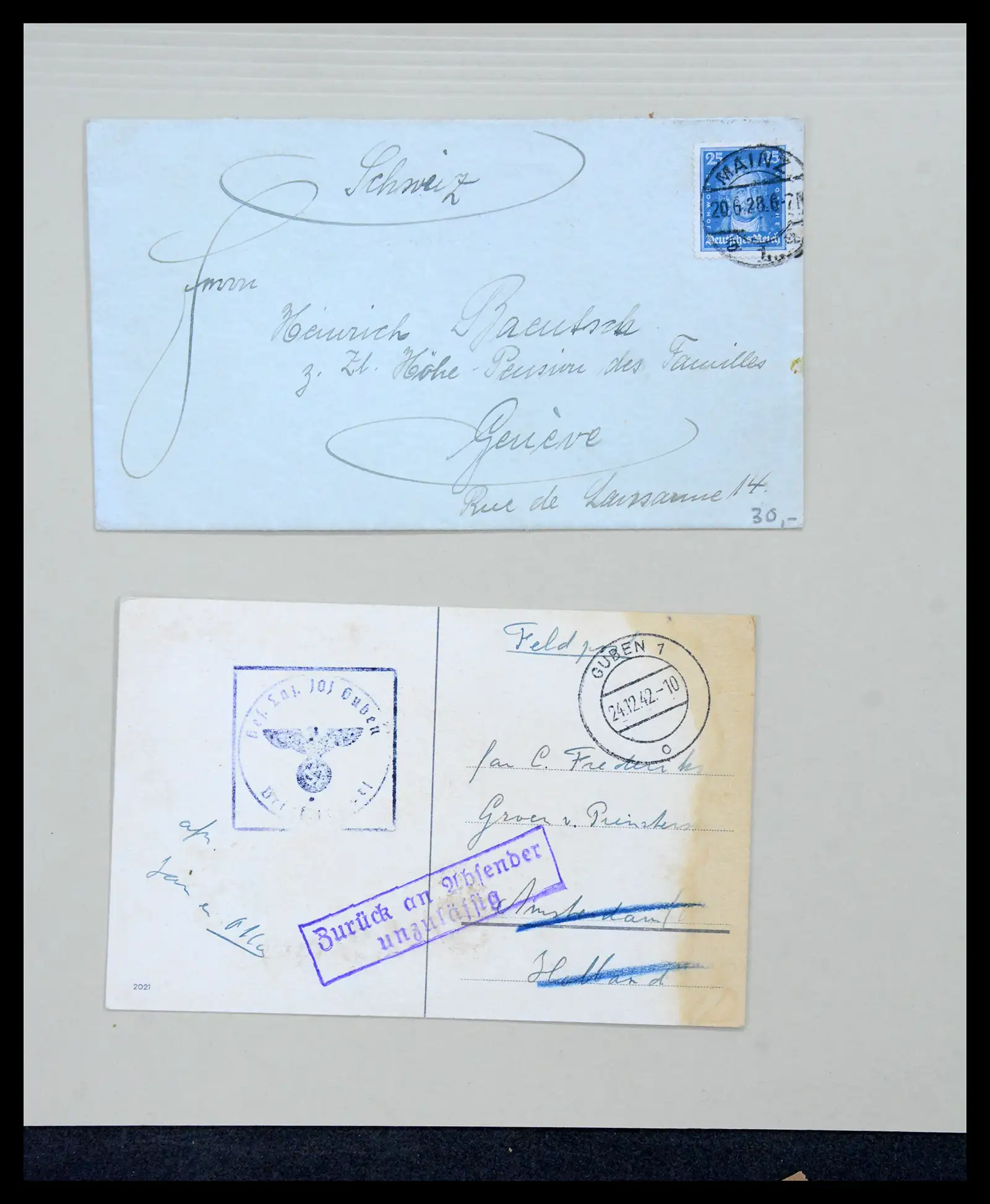 40859 0007 - Stamp collection 40859 Germany covers 1890-1960.