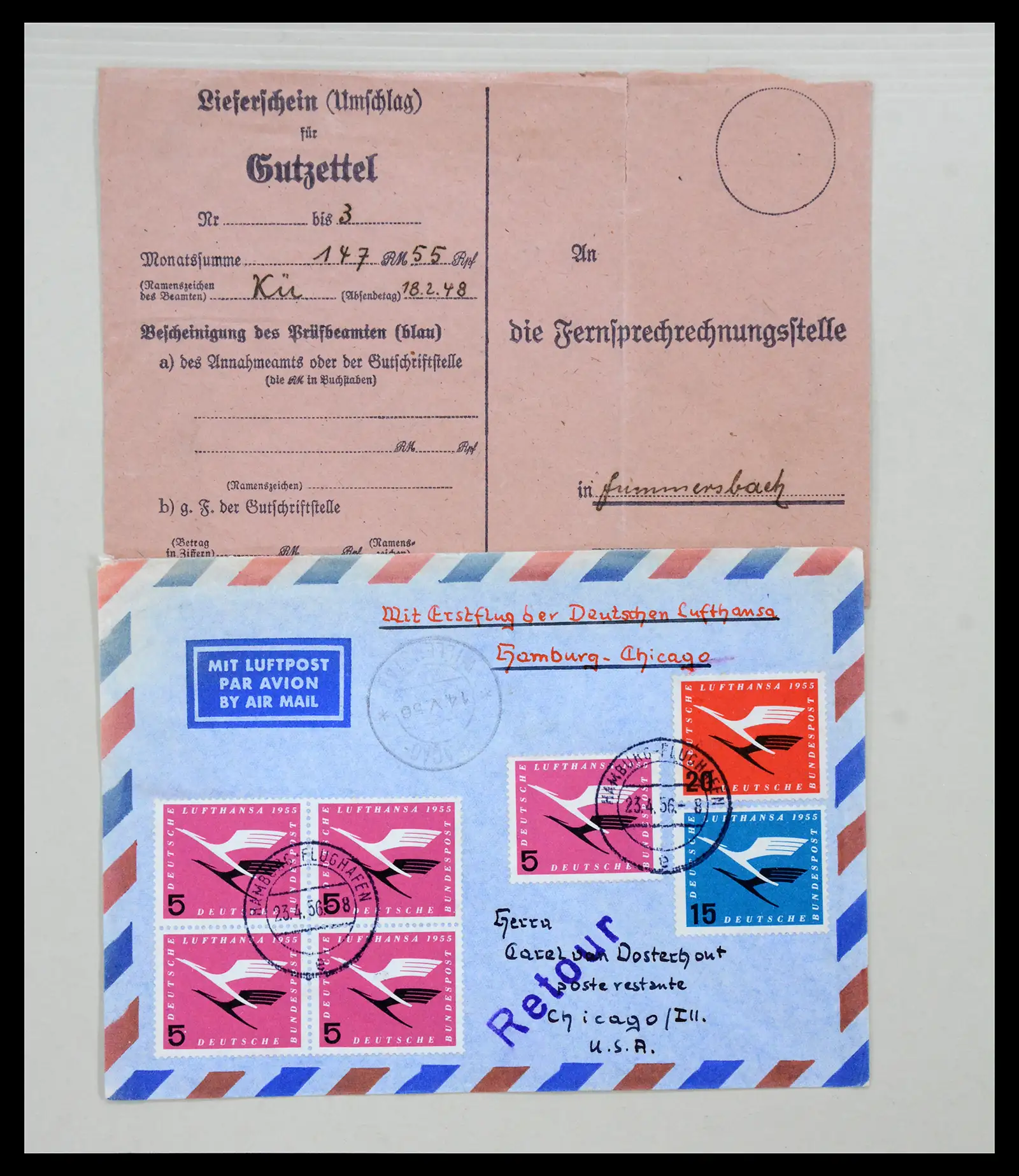 40859 0011 - Stamp collection 40859 Germany covers 1890-1960.