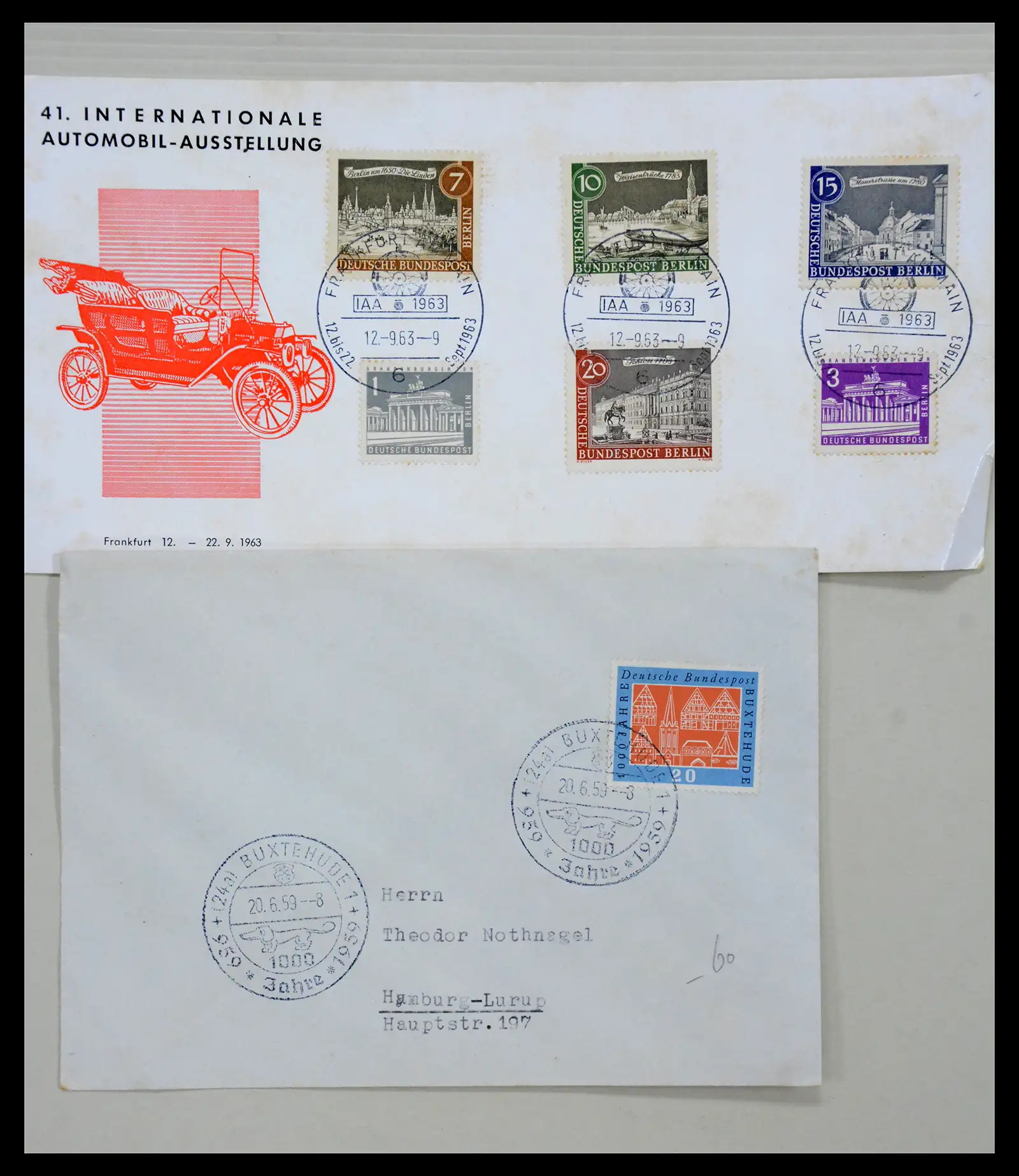 40859 0012 - Stamp collection 40859 Germany covers 1890-1960.