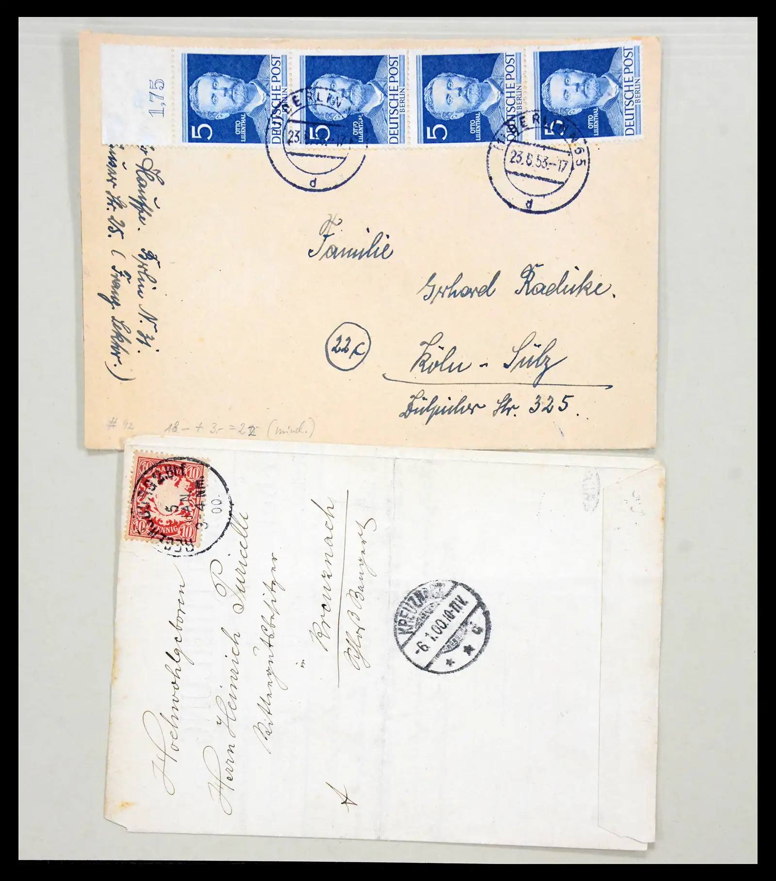 40859 0029 - Stamp collection 40859 Germany covers 1890-1960.
