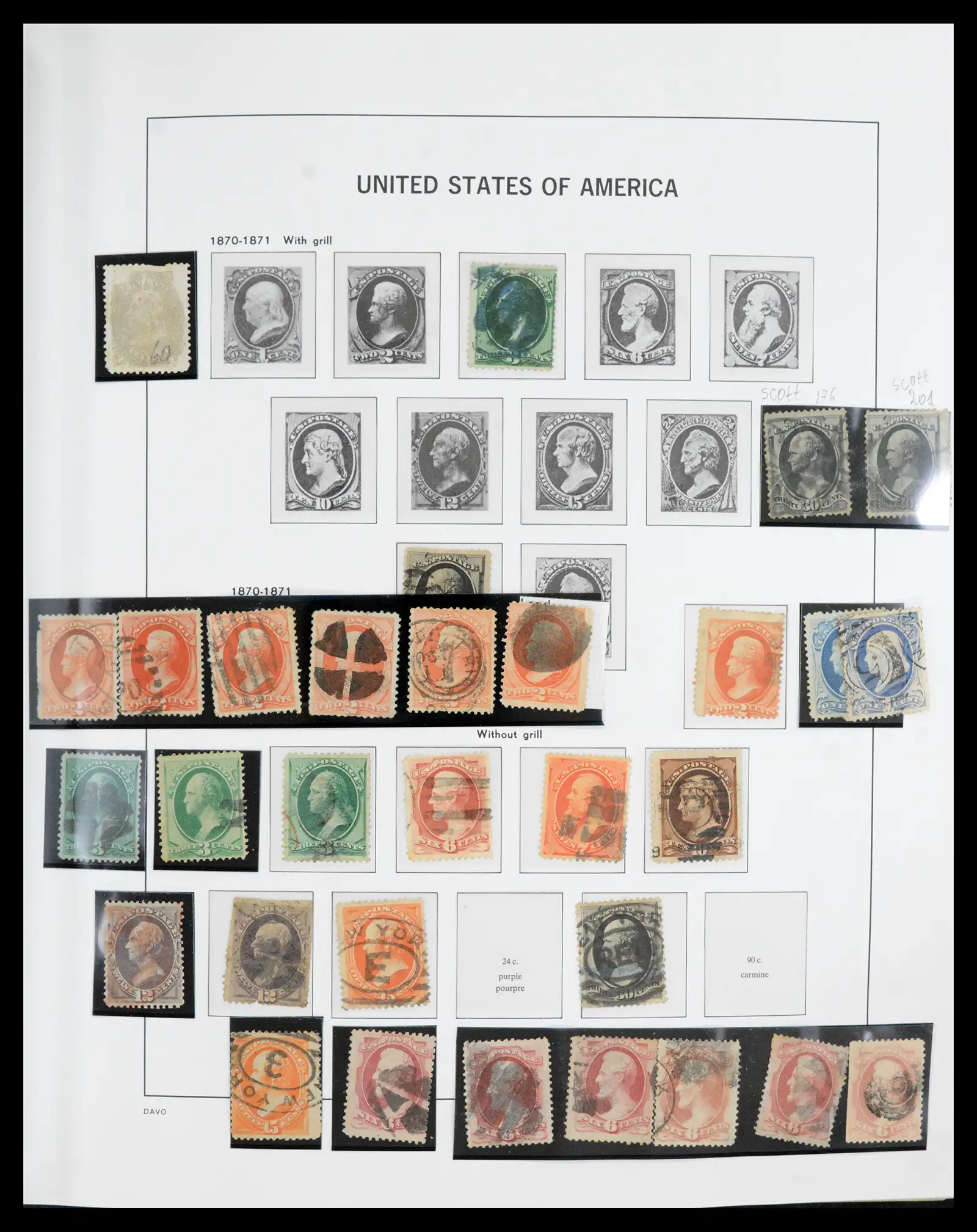 40903 0006 - Postzegelverzameling 40903 USA 1851-1992.