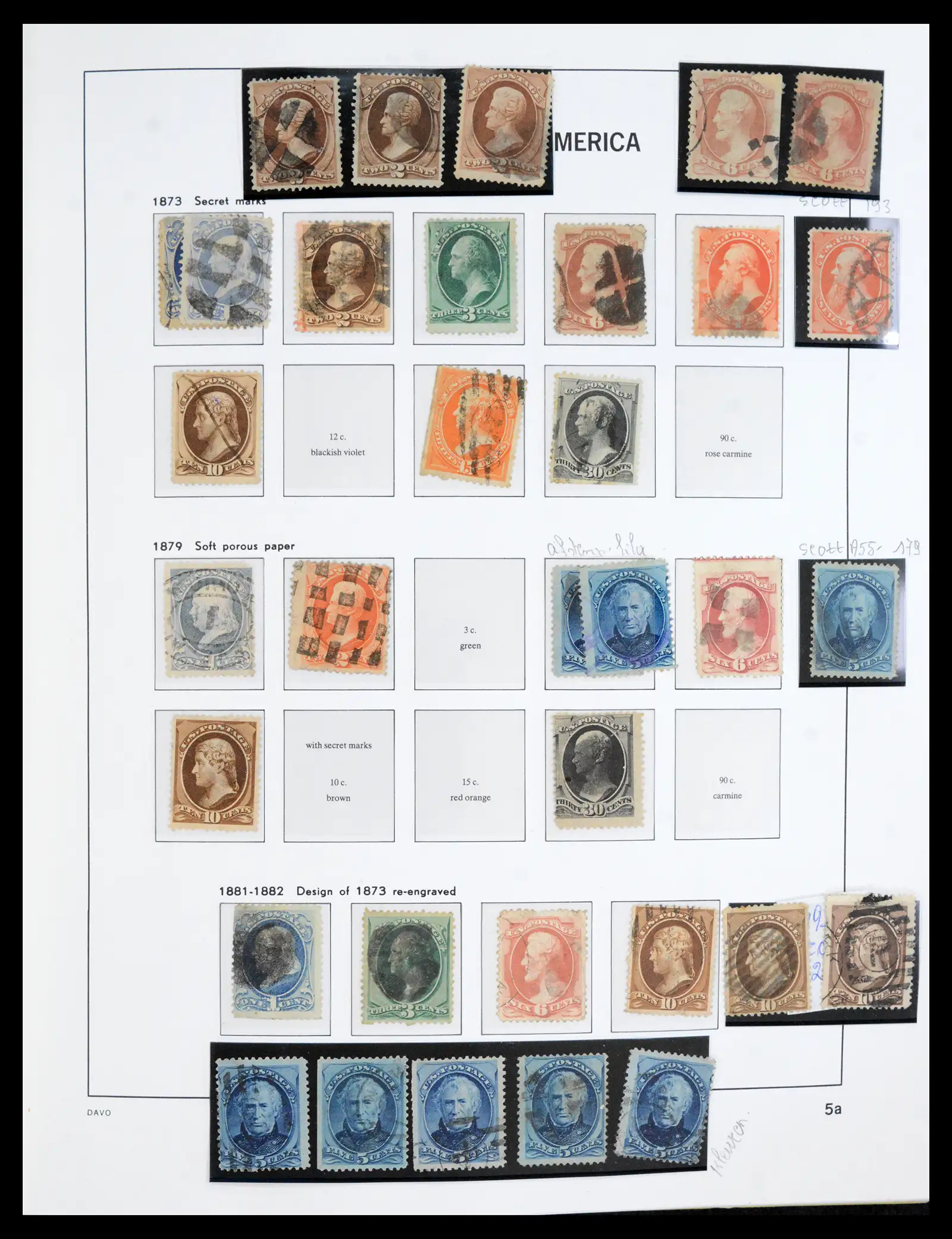 40903 0008 - Postzegelverzameling 40903 USA 1851-1992.