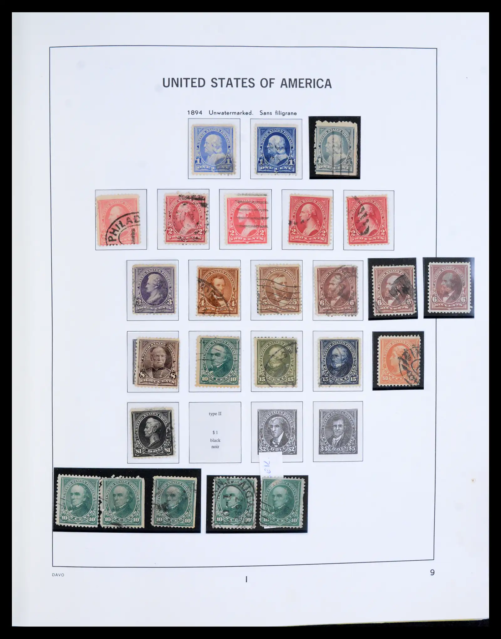 40903 0017 - Postzegelverzameling 40903 USA 1851-1992.