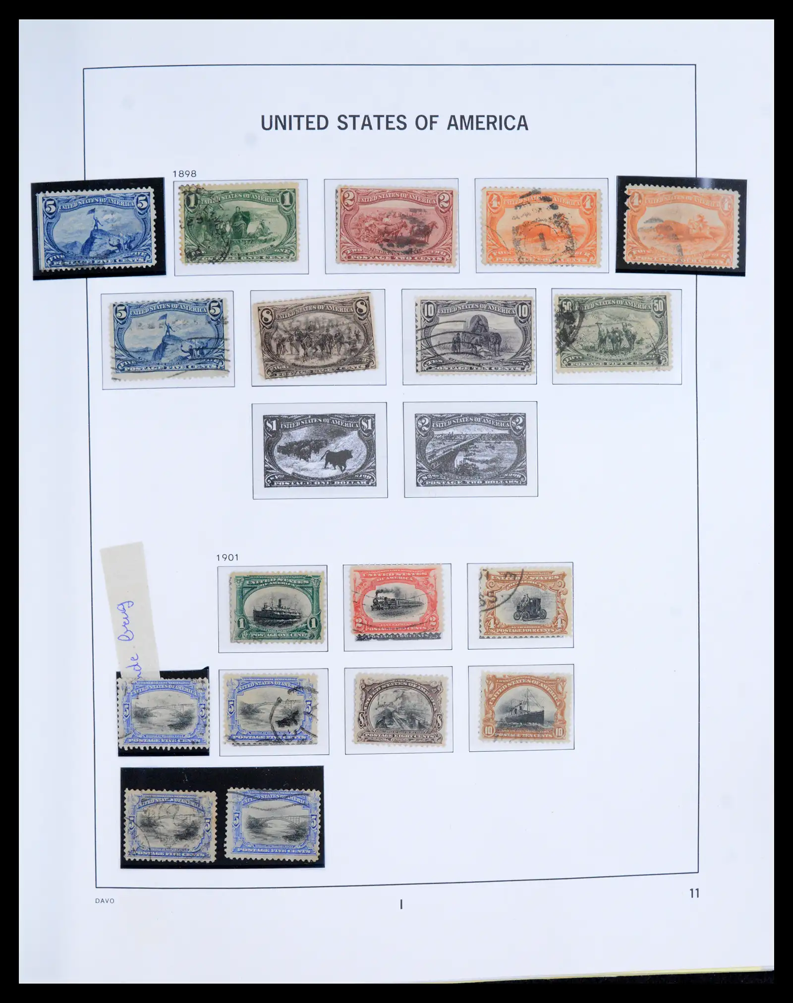 40903 0020 - Postzegelverzameling 40903 USA 1851-1992.