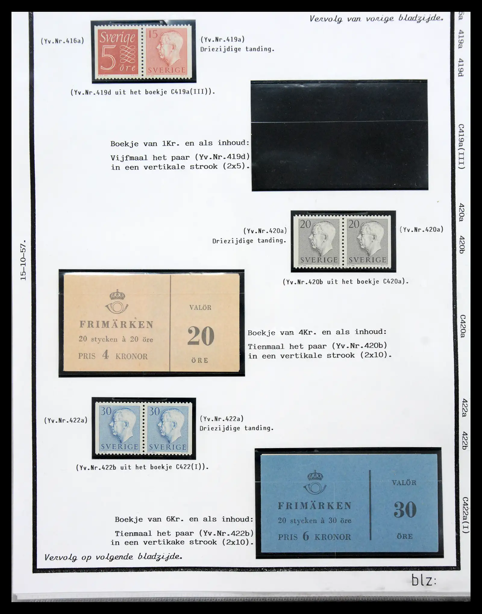 40904 0039 - Stamp collection 40904 Sweden specialised 1940-2001.