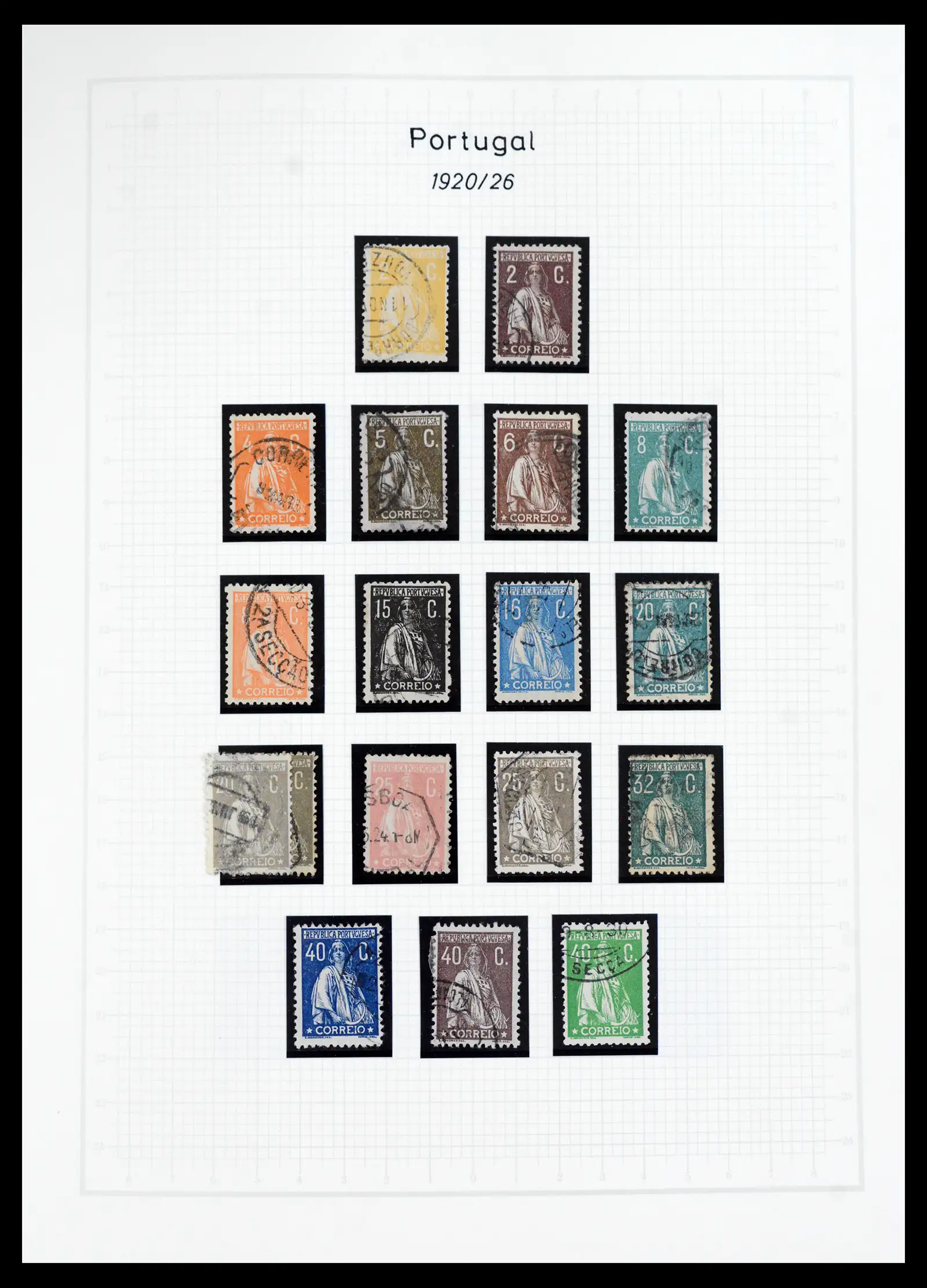 40950 0025 - Postzegelverzameling 40950 Portugal compleet 1853-2002.