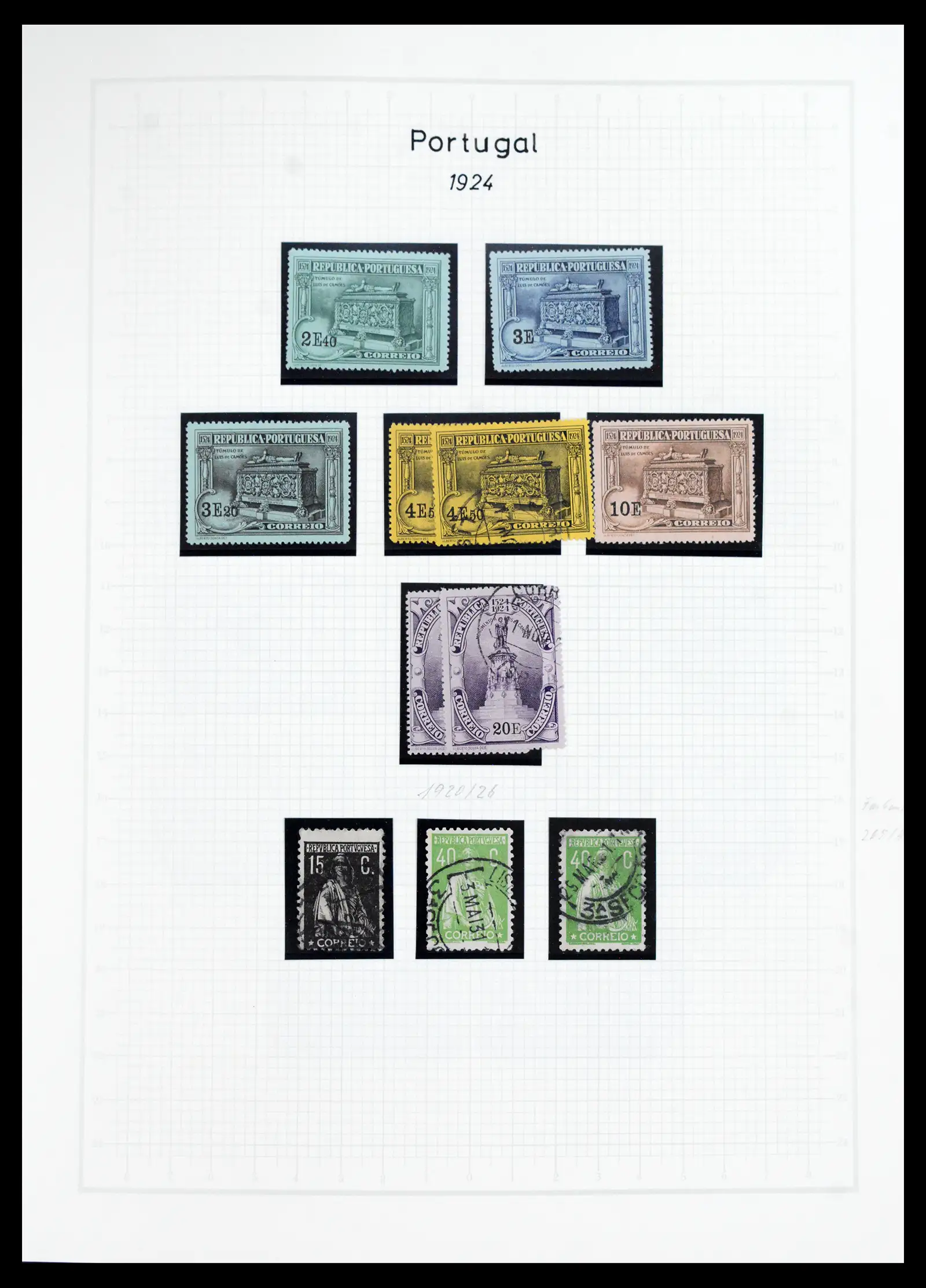 40950 0029 - Postzegelverzameling 40950 Portugal compleet 1853-2002.