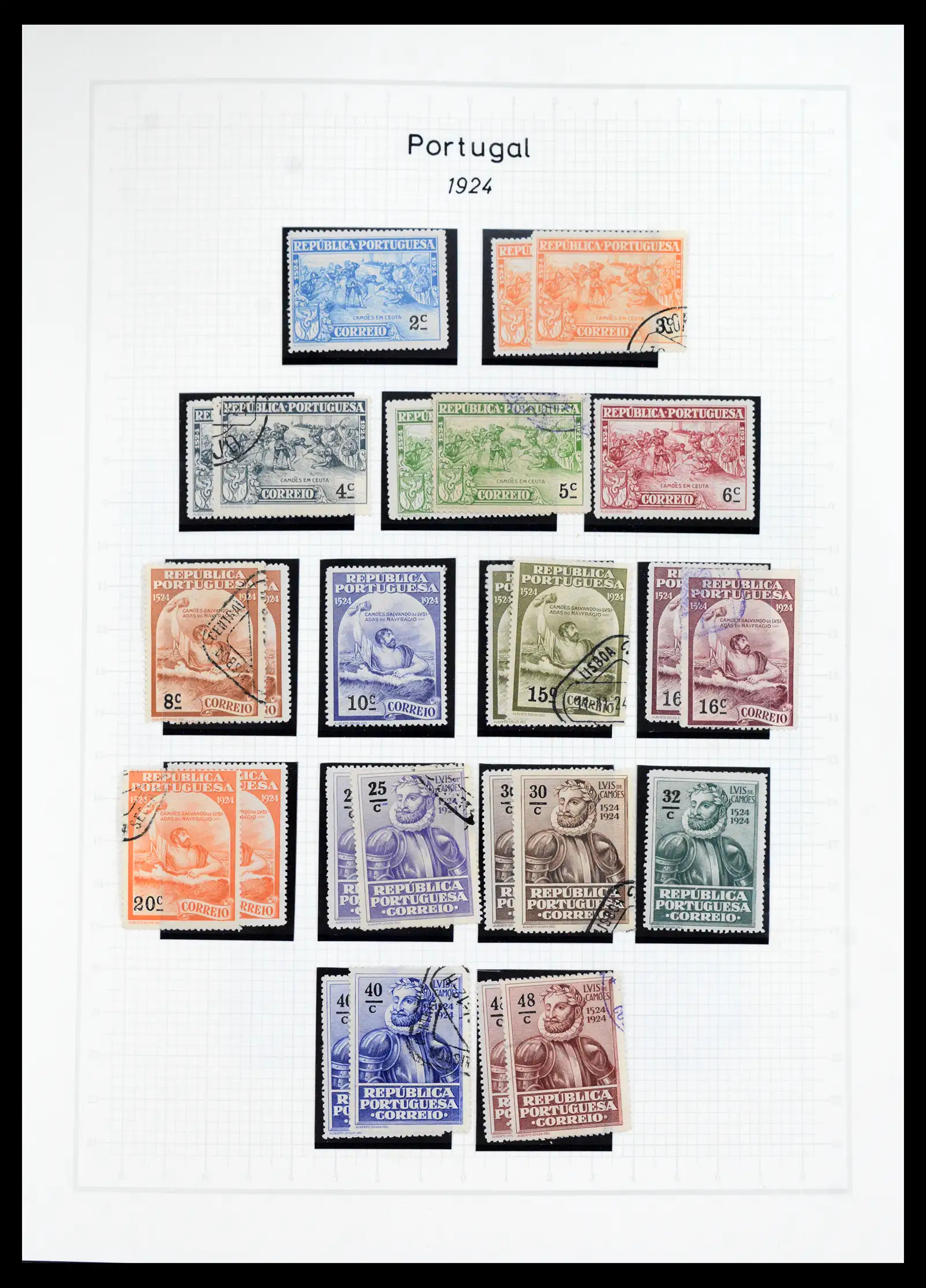 40950 0031 - Postzegelverzameling 40950 Portugal compleet 1853-2002.