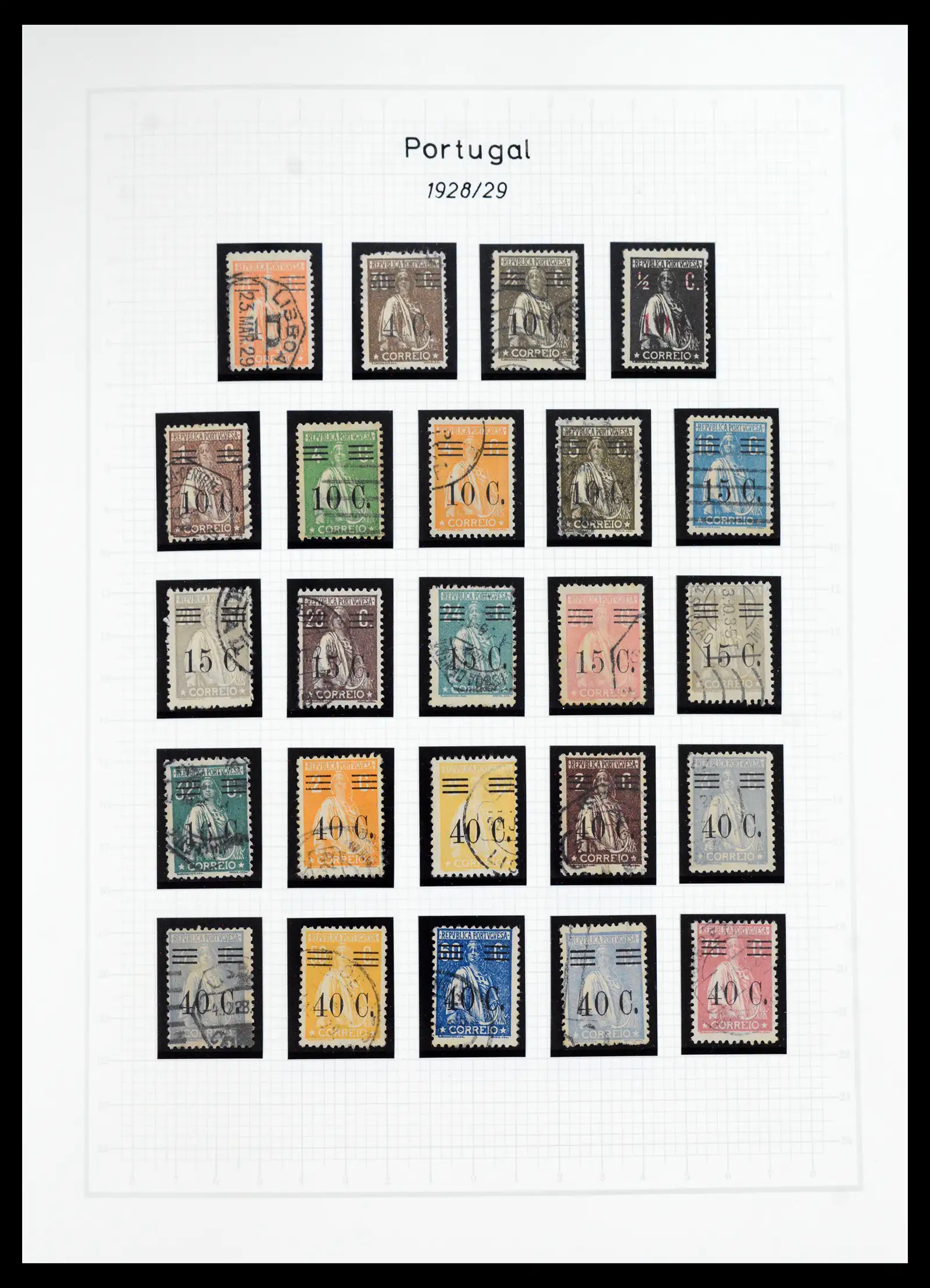 40950 0041 - Postzegelverzameling 40950 Portugal compleet 1853-2002.