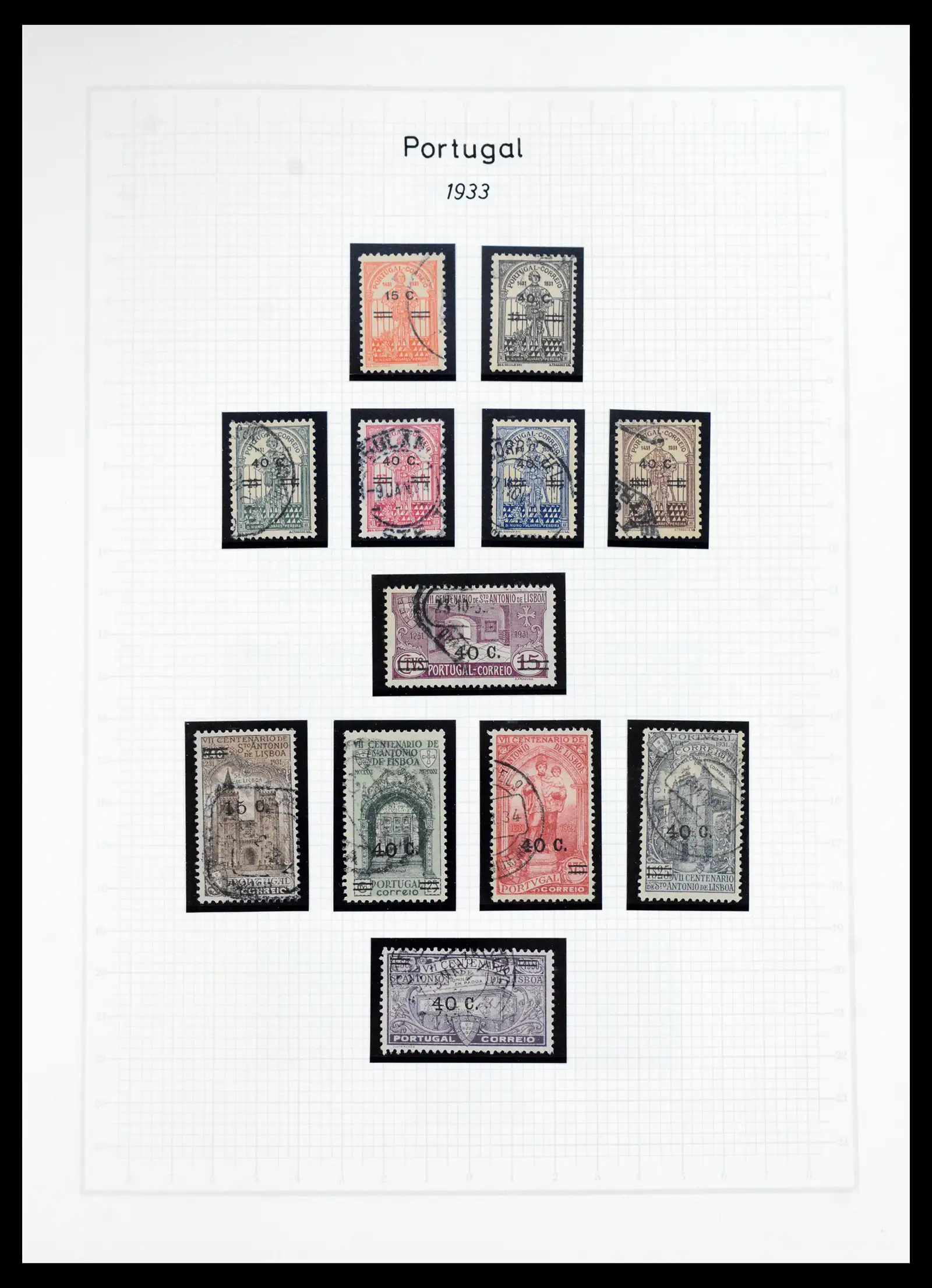 40950 0047 - Postzegelverzameling 40950 Portugal compleet 1853-2002.