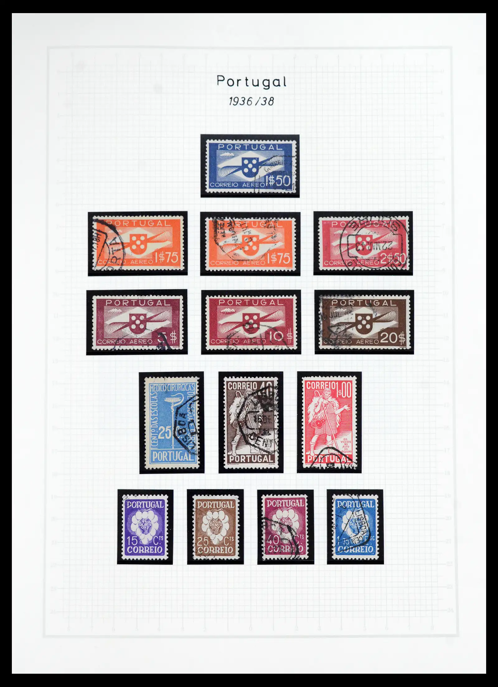 40950 0050 - Postzegelverzameling 40950 Portugal compleet 1853-2002.