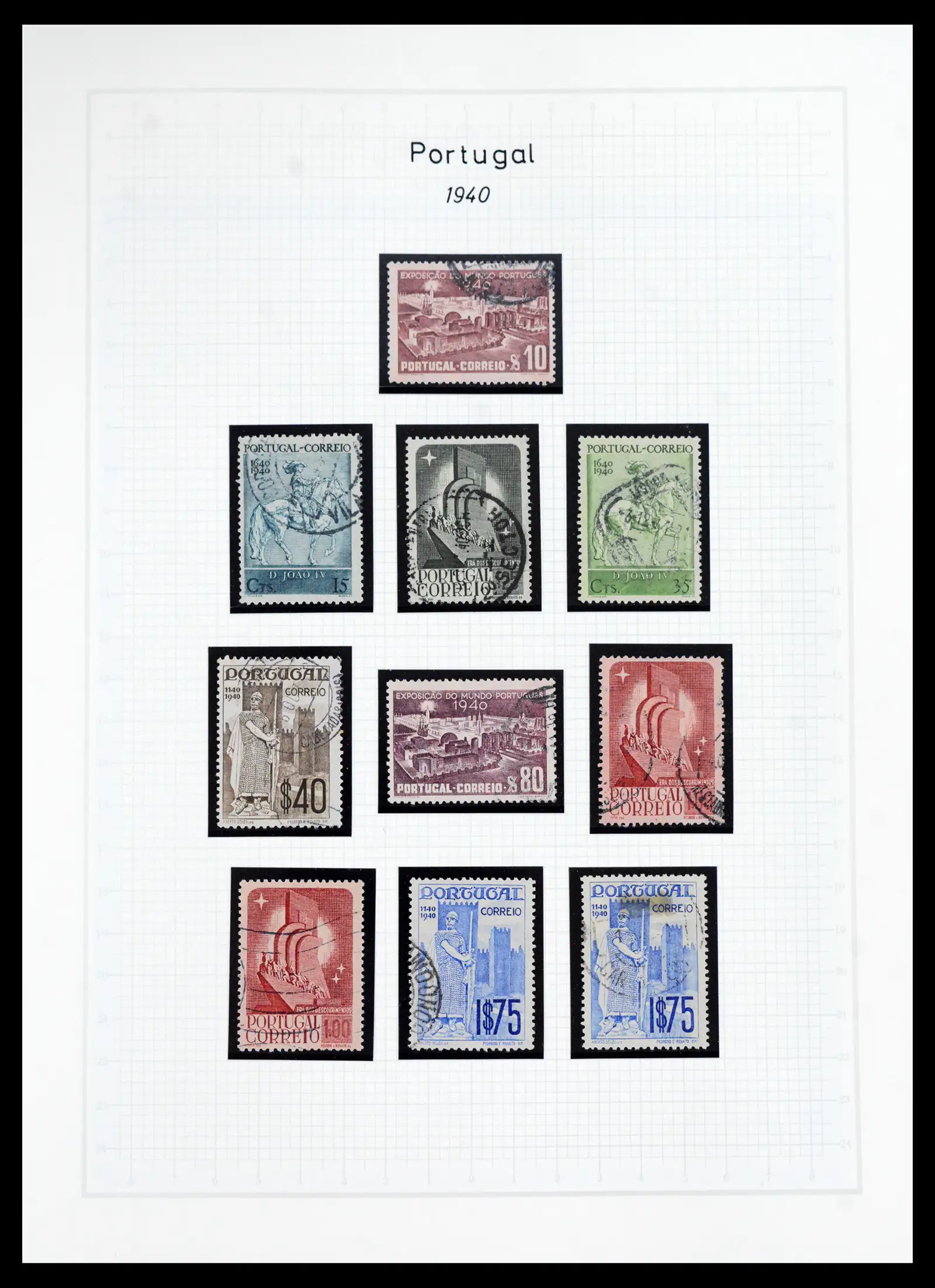 40950 0053 - Postzegelverzameling 40950 Portugal compleet 1853-2002.