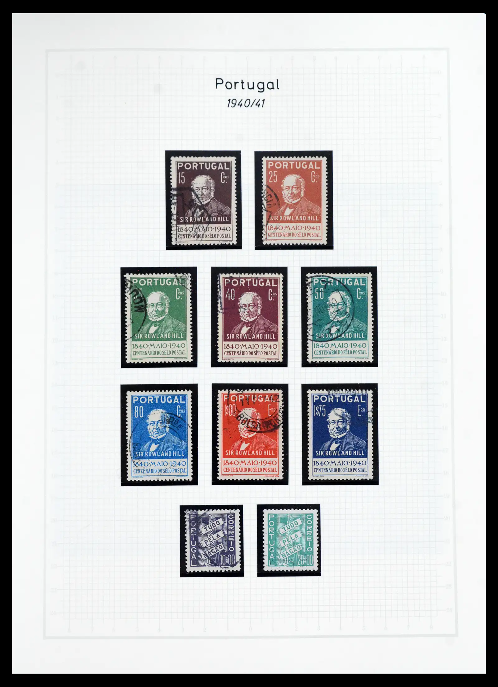 40950 0055 - Postzegelverzameling 40950 Portugal compleet 1853-2002.