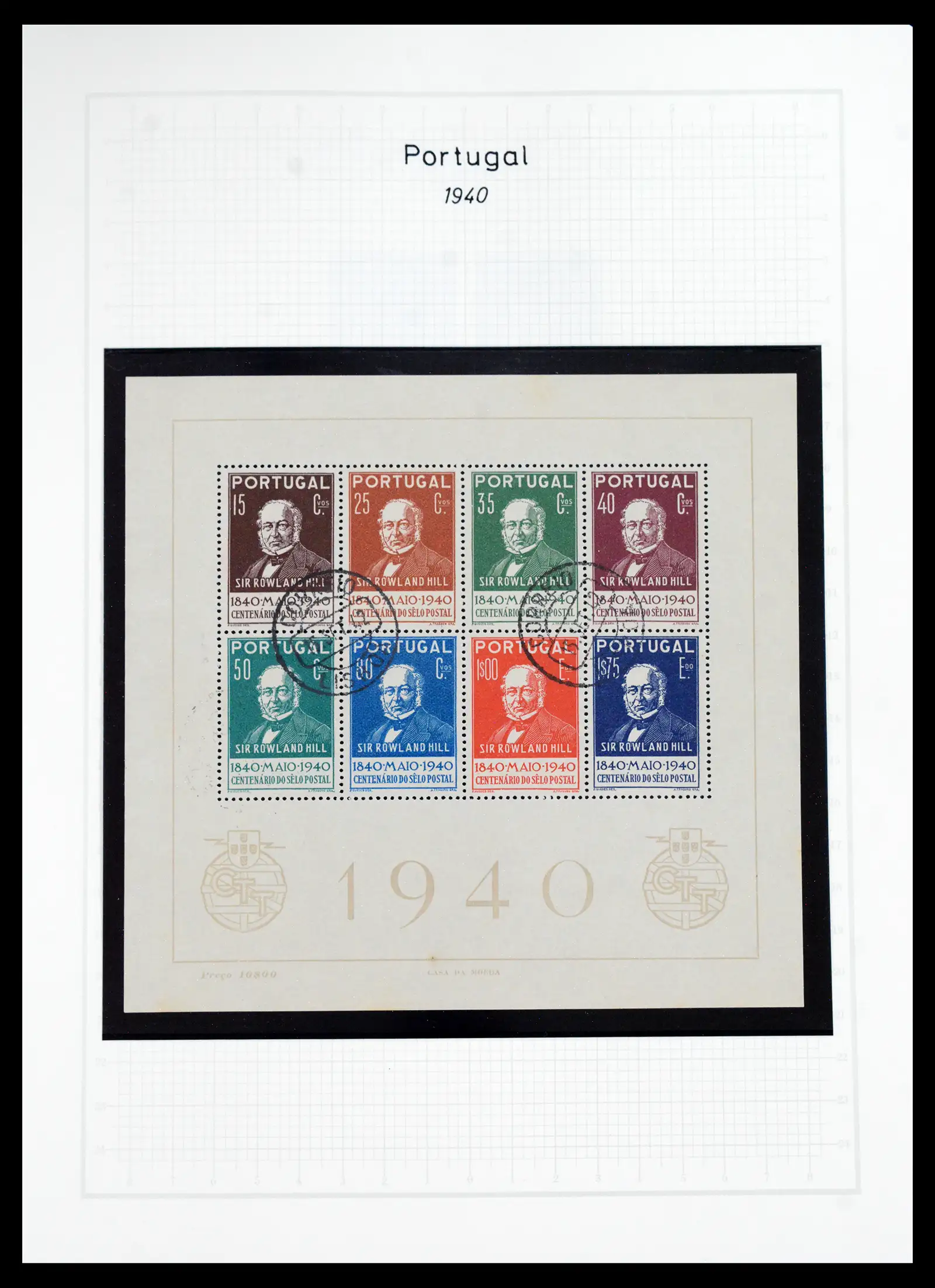 40950 0056 - Postzegelverzameling 40950 Portugal compleet 1853-2002.