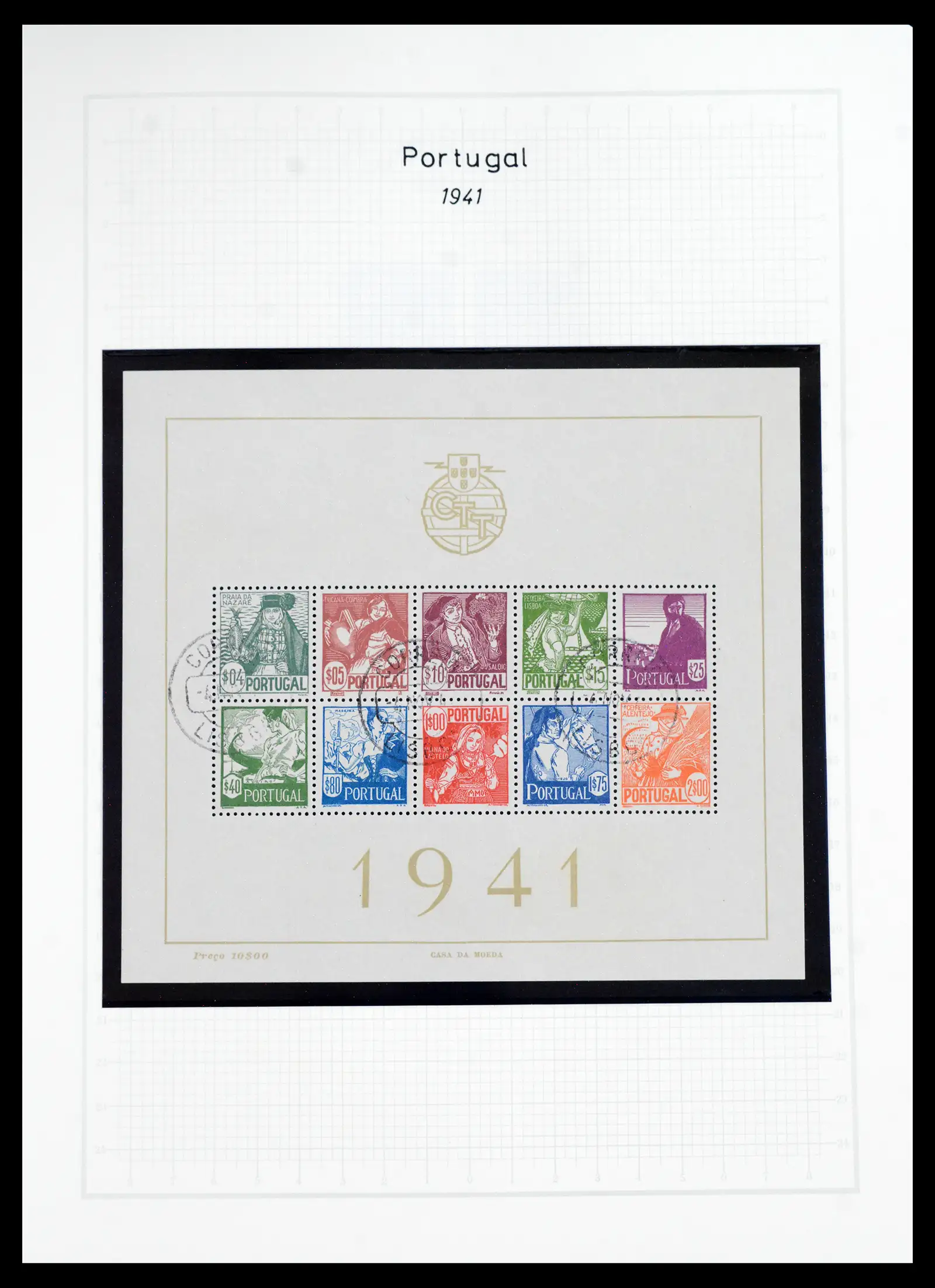 40950 0058 - Postzegelverzameling 40950 Portugal compleet 1853-2002.