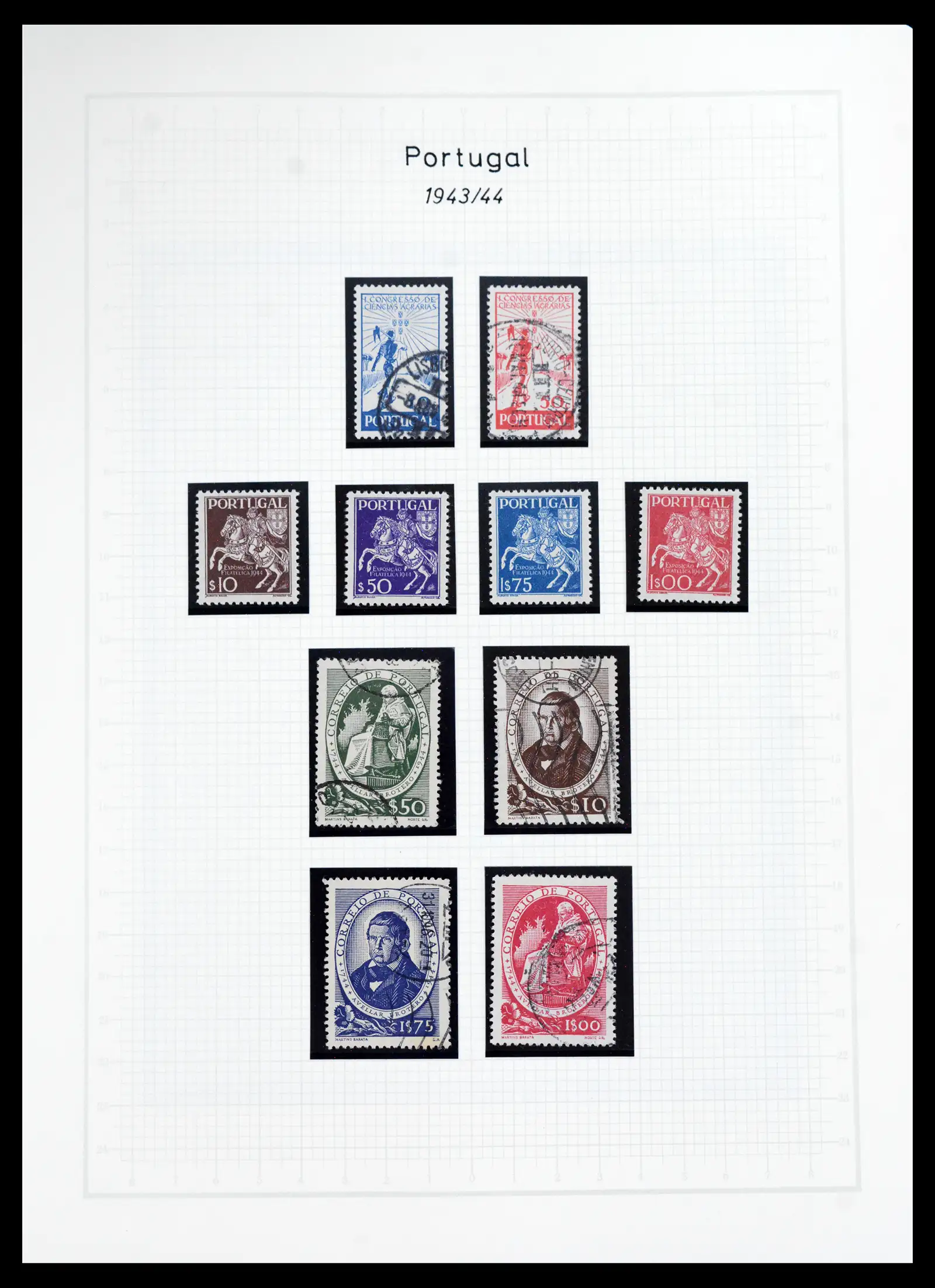 40950 0061 - Postzegelverzameling 40950 Portugal compleet 1853-2002.