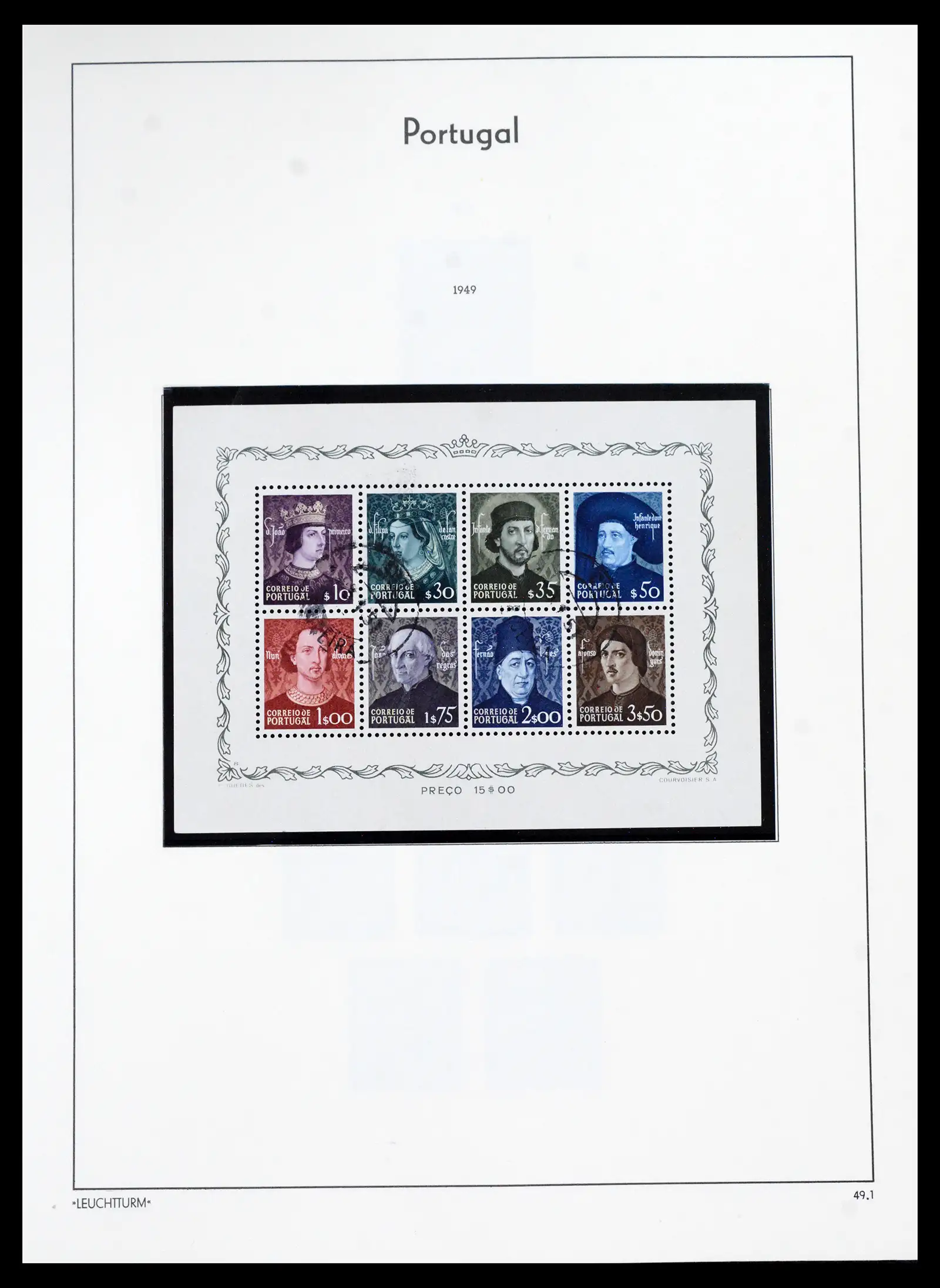 40950 0074 - Postzegelverzameling 40950 Portugal compleet 1853-2002.