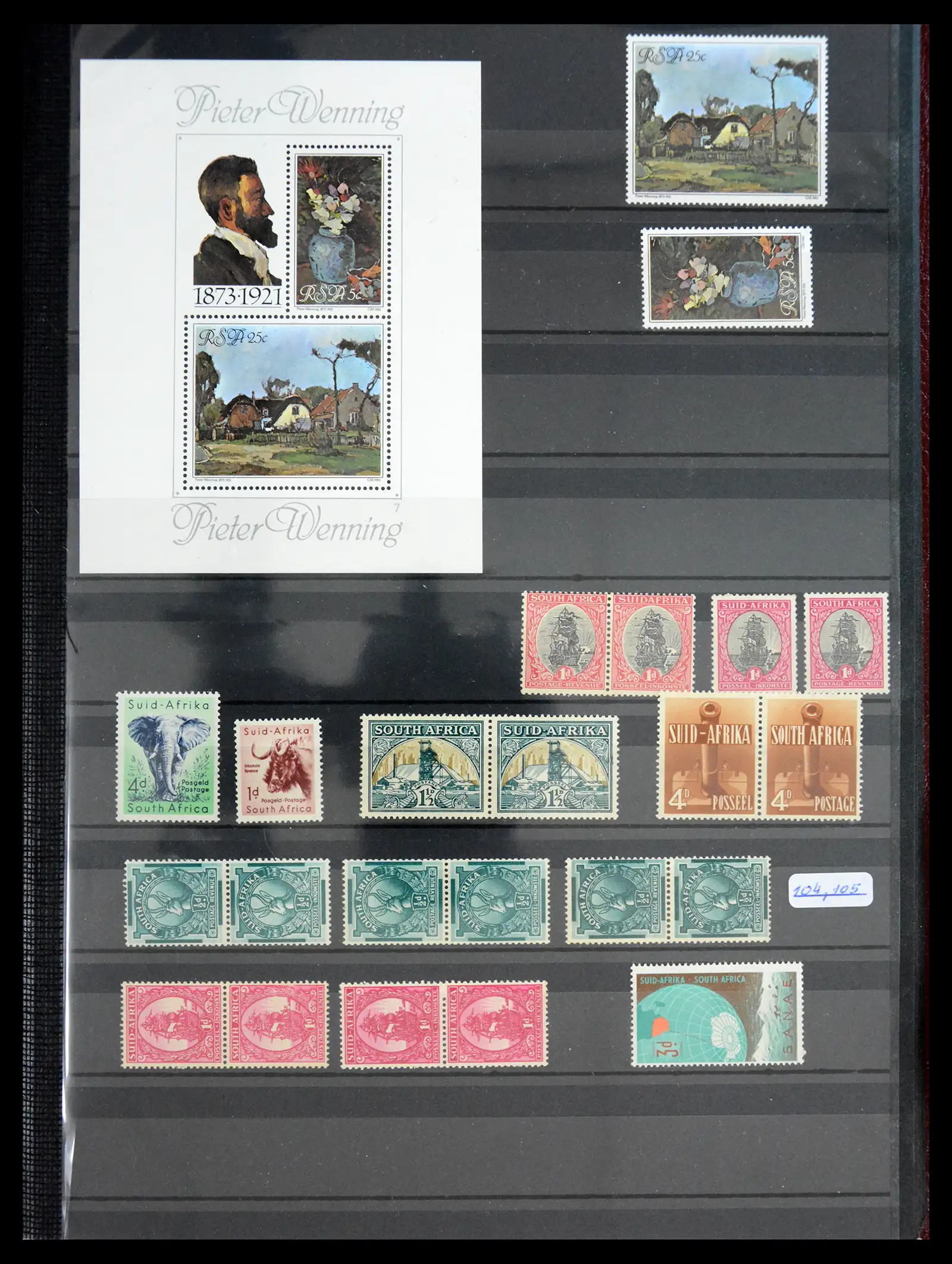 40953 0043 - Postzegelverzameling 40953 Zuid Afrika 1910-1980.