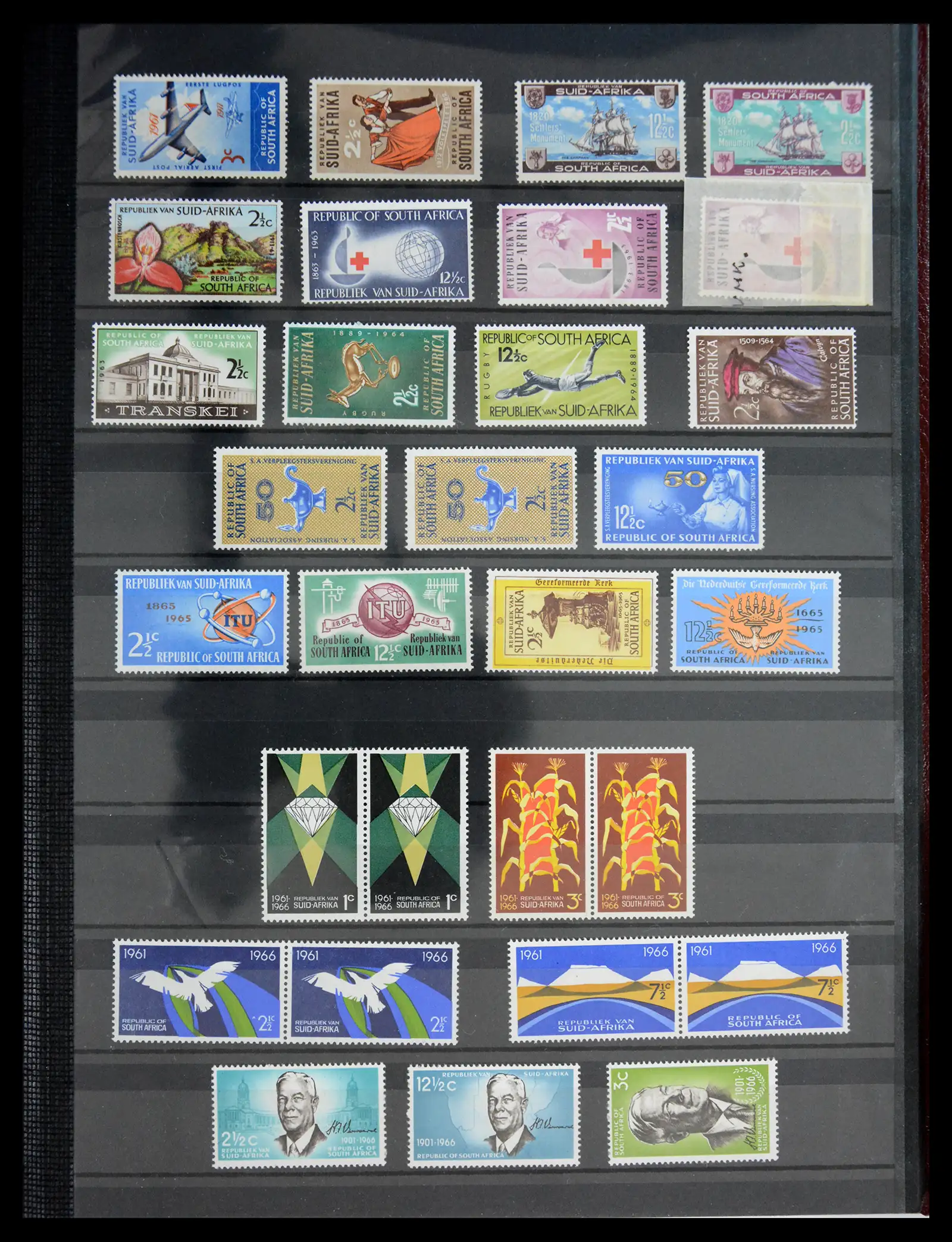 40953 0044 - Postzegelverzameling 40953 Zuid Afrika 1910-1980.