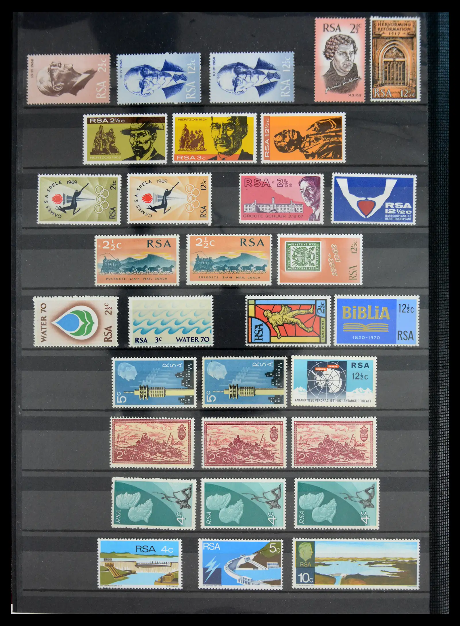 40953 0045 - Postzegelverzameling 40953 Zuid Afrika 1910-1980.