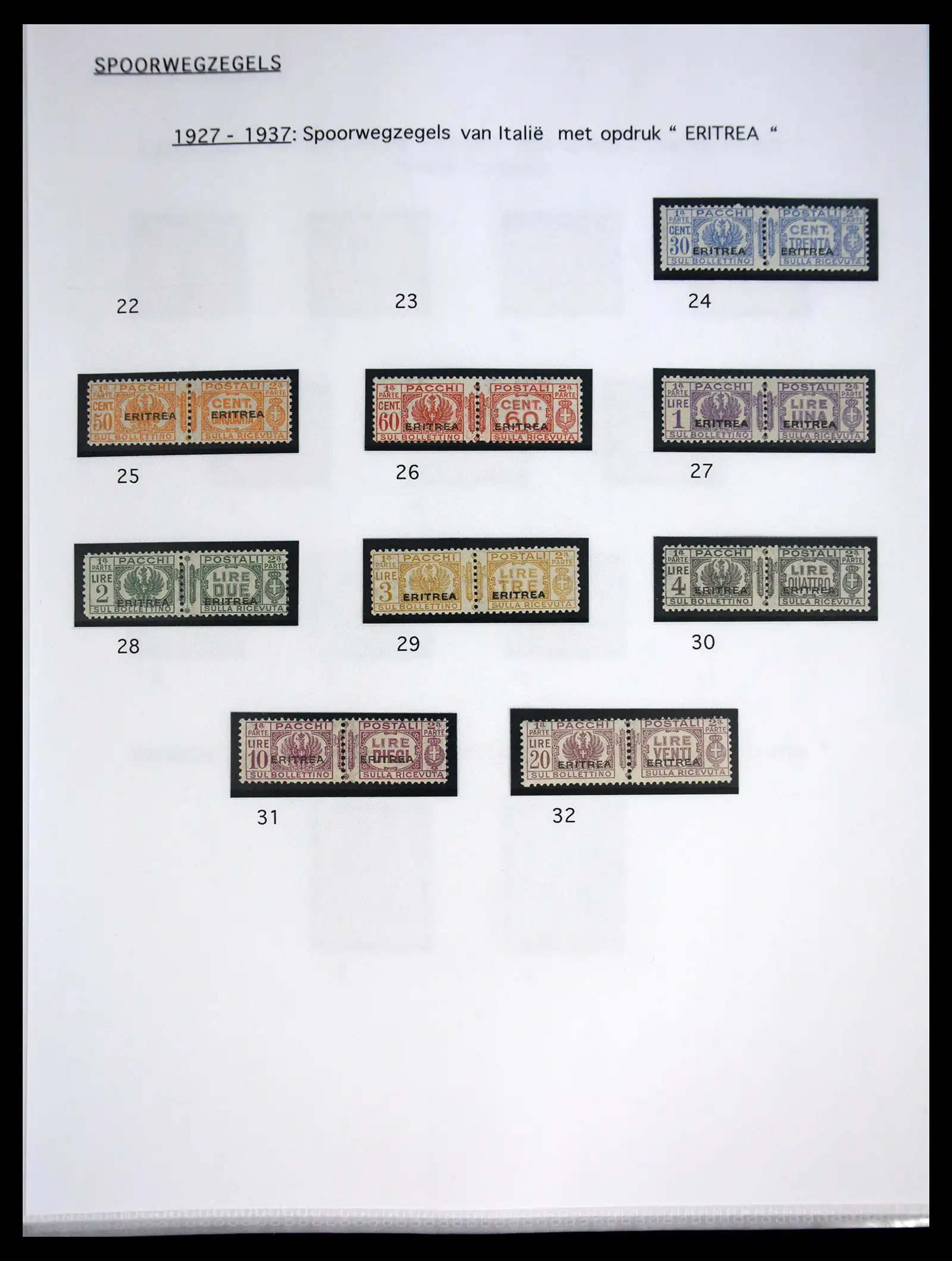 40965 0032 - Stamp collection 40965 Eritrea 1893-1936.