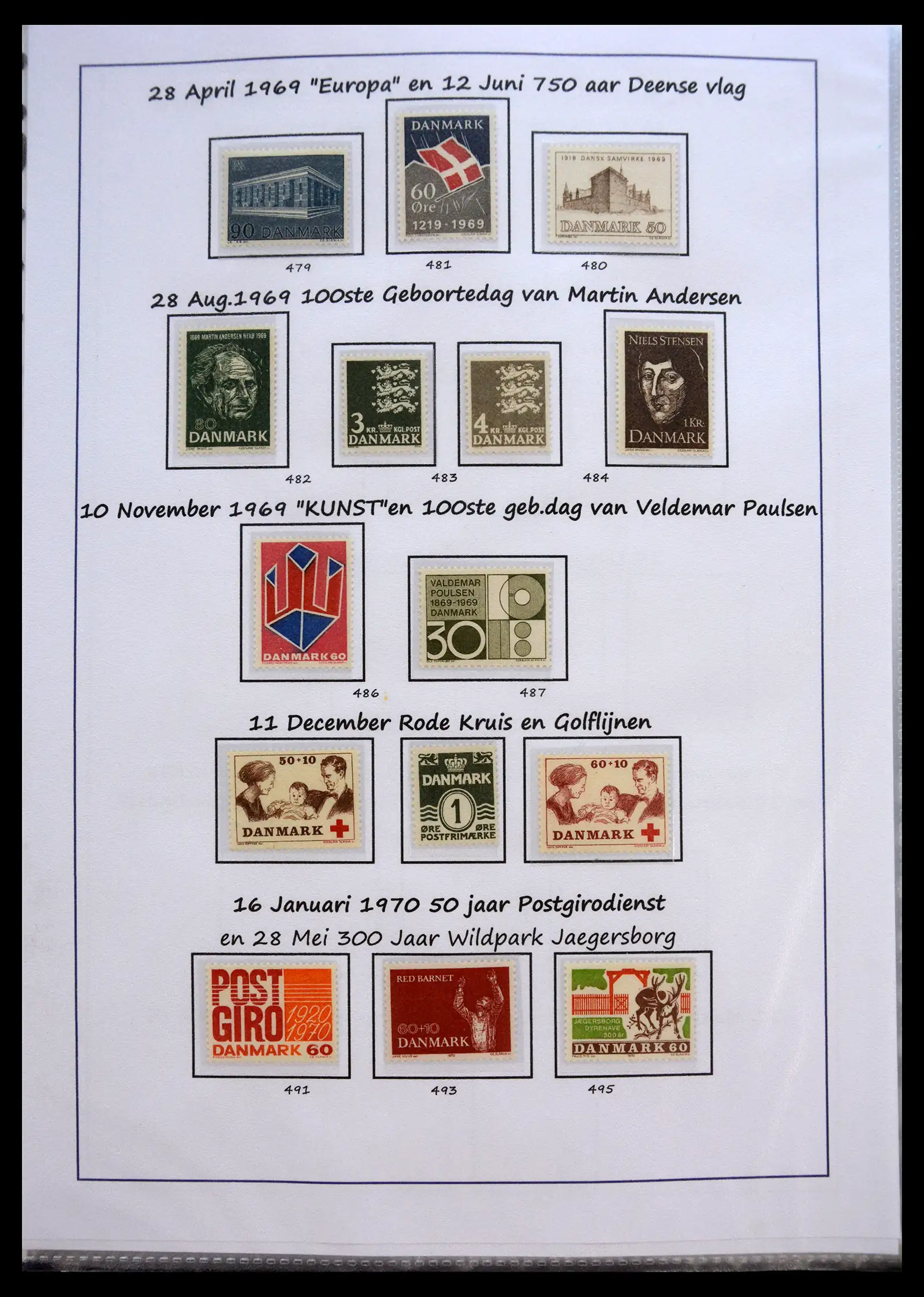 40966 0030 - Stamp collection 40966 Denmark 1851-2017.
