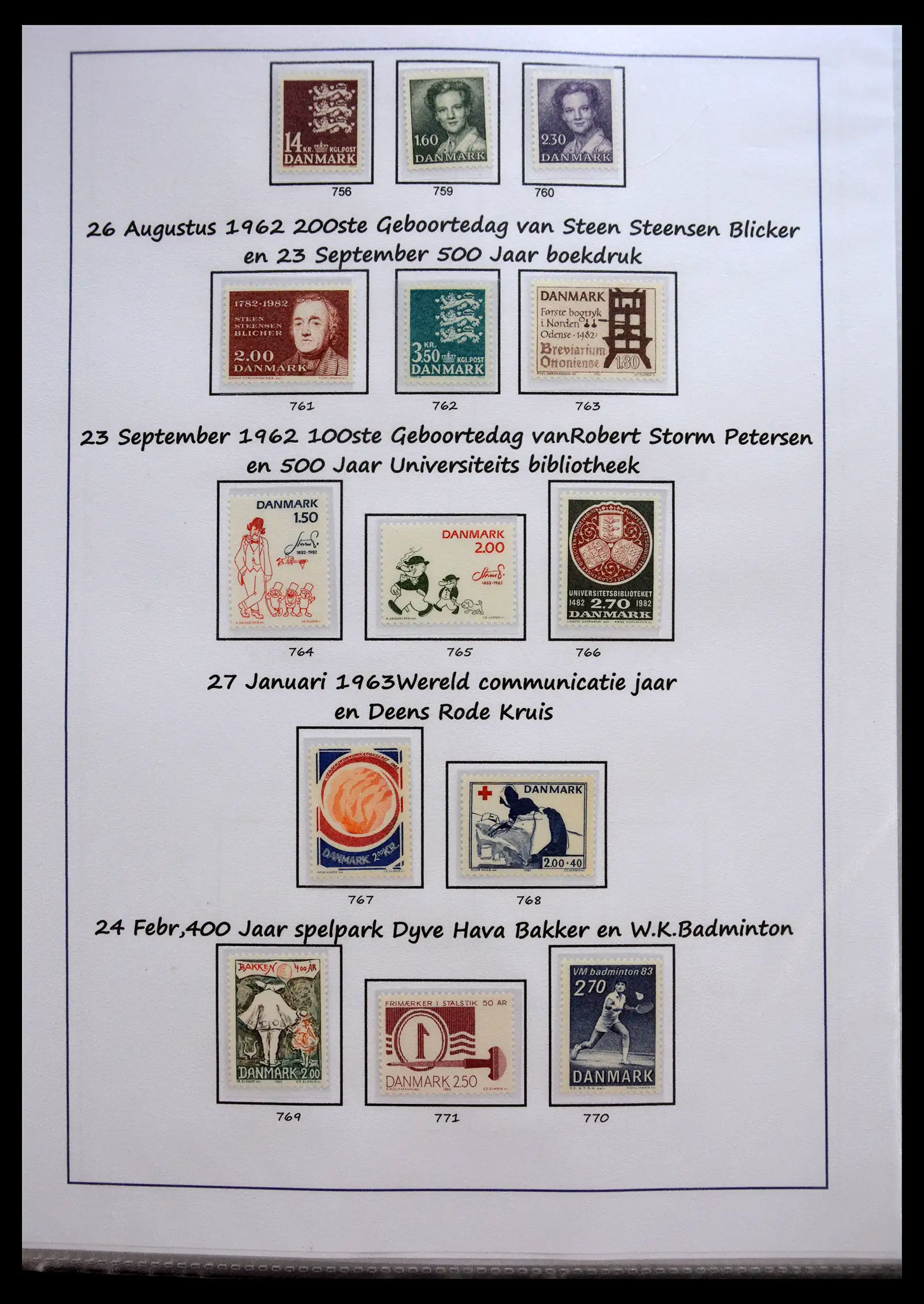 40966 0050 - Stamp collection 40966 Denmark 1851-2017.