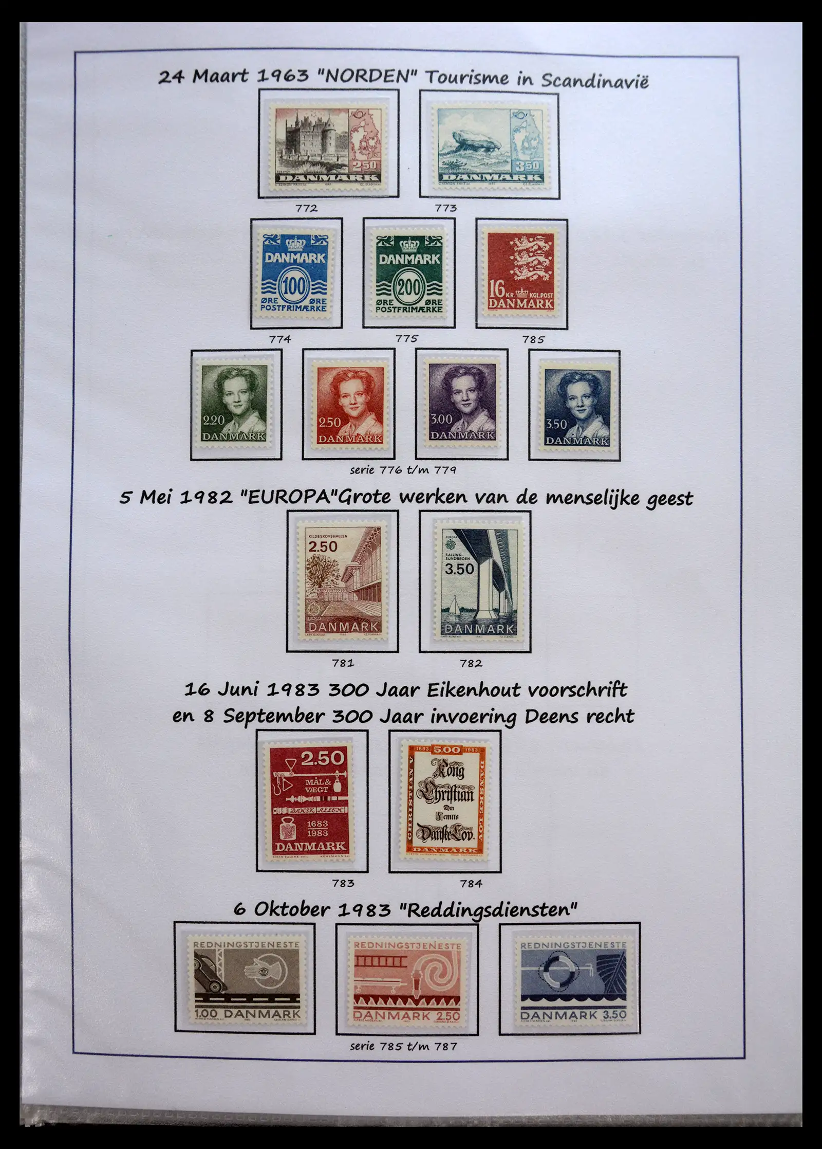 40966 0051 - Stamp collection 40966 Denmark 1851-2017.