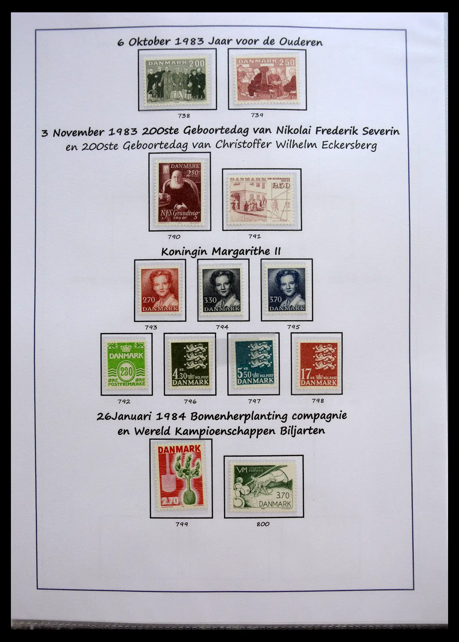 40966 0052 - Stamp collection 40966 Denmark 1851-2017.