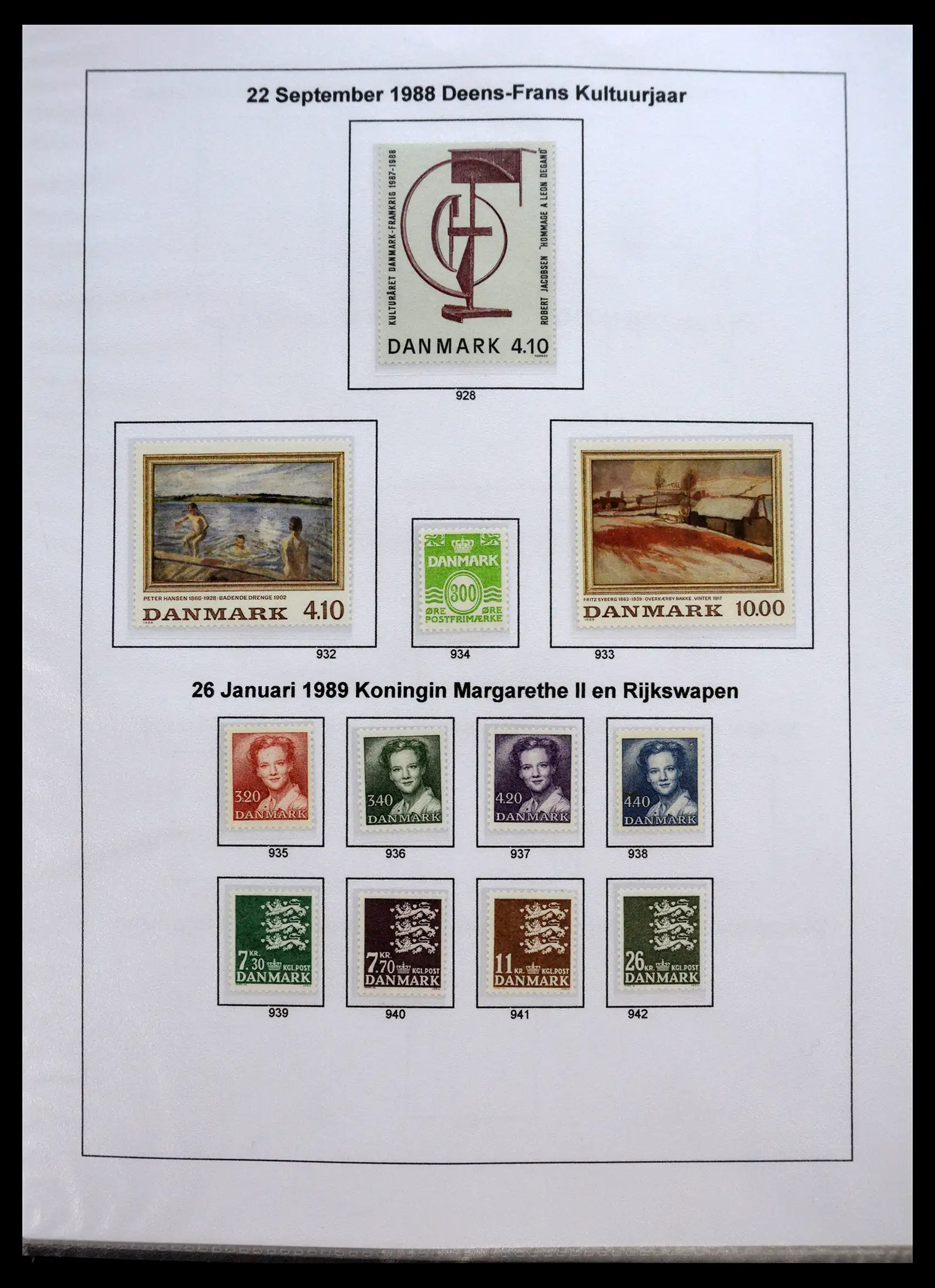 40966 0065 - Stamp collection 40966 Denmark 1851-2017.