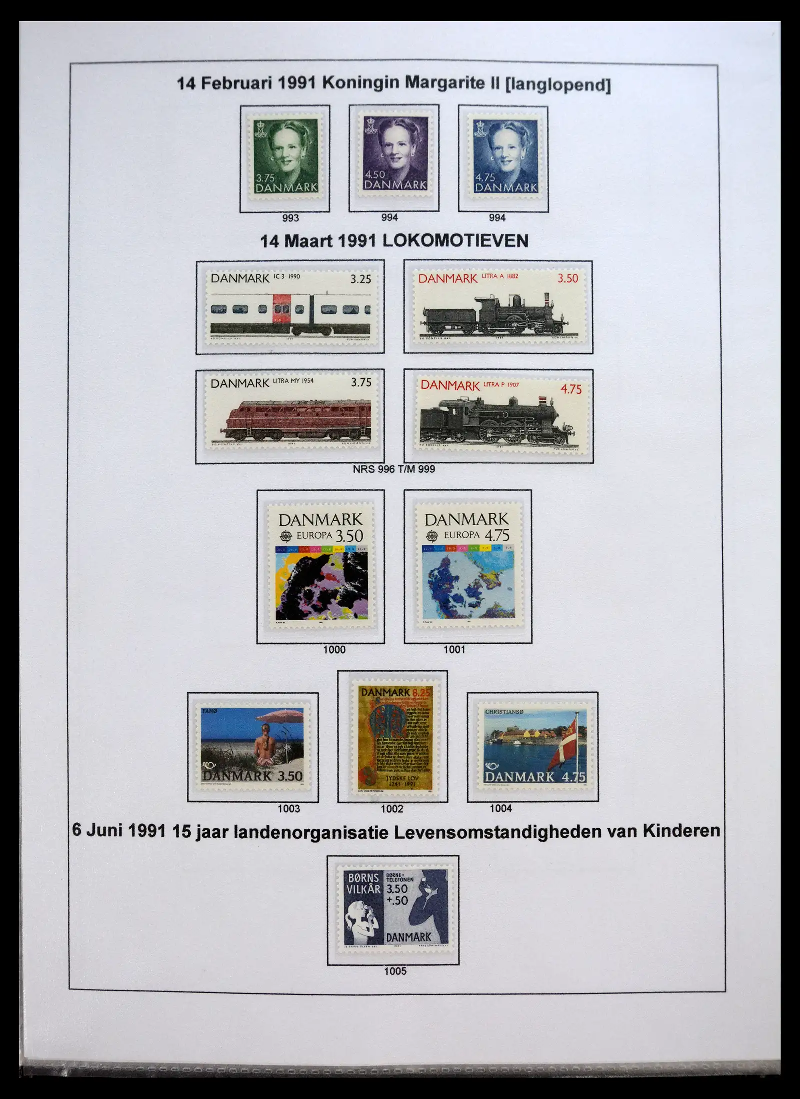 40966 0070 - Stamp collection 40966 Denmark 1851-2017.