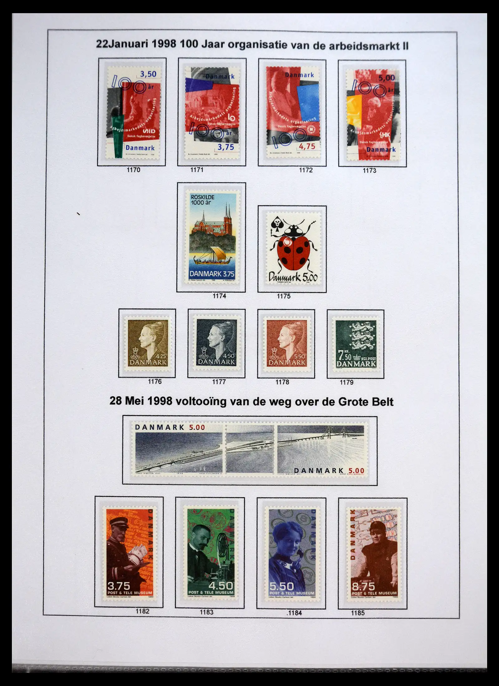 40966 0086 - Stamp collection 40966 Denmark 1851-2017.