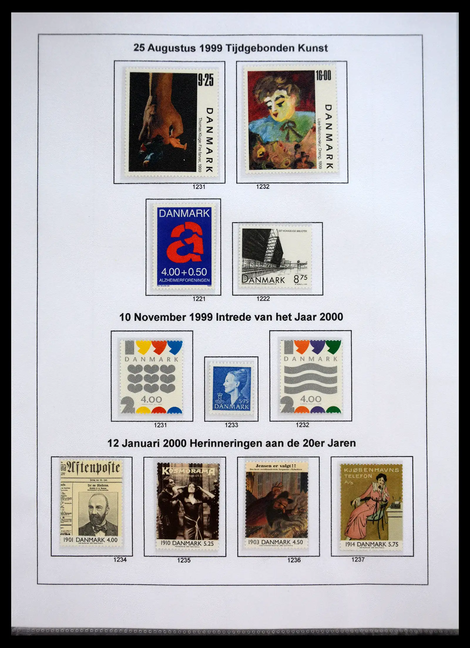 40966 0092 - Stamp collection 40966 Denmark 1851-2017.