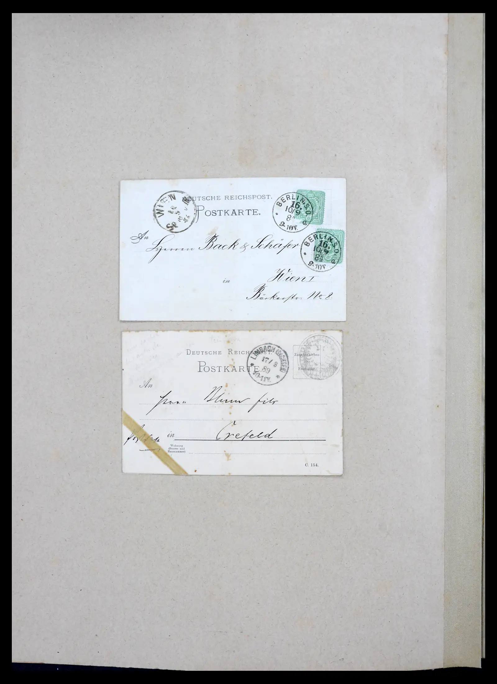 40968 0005 - Stamp collection 40968 Germany postal stationary collection 1846-1919.