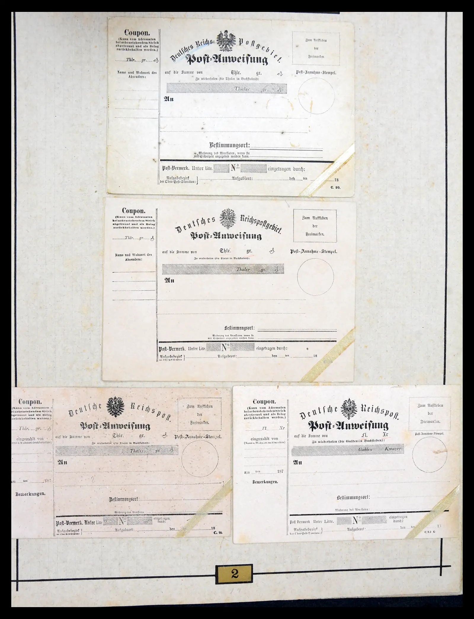 40968 0017 - Stamp collection 40968 Germany postal stationary collection 1846-1919.