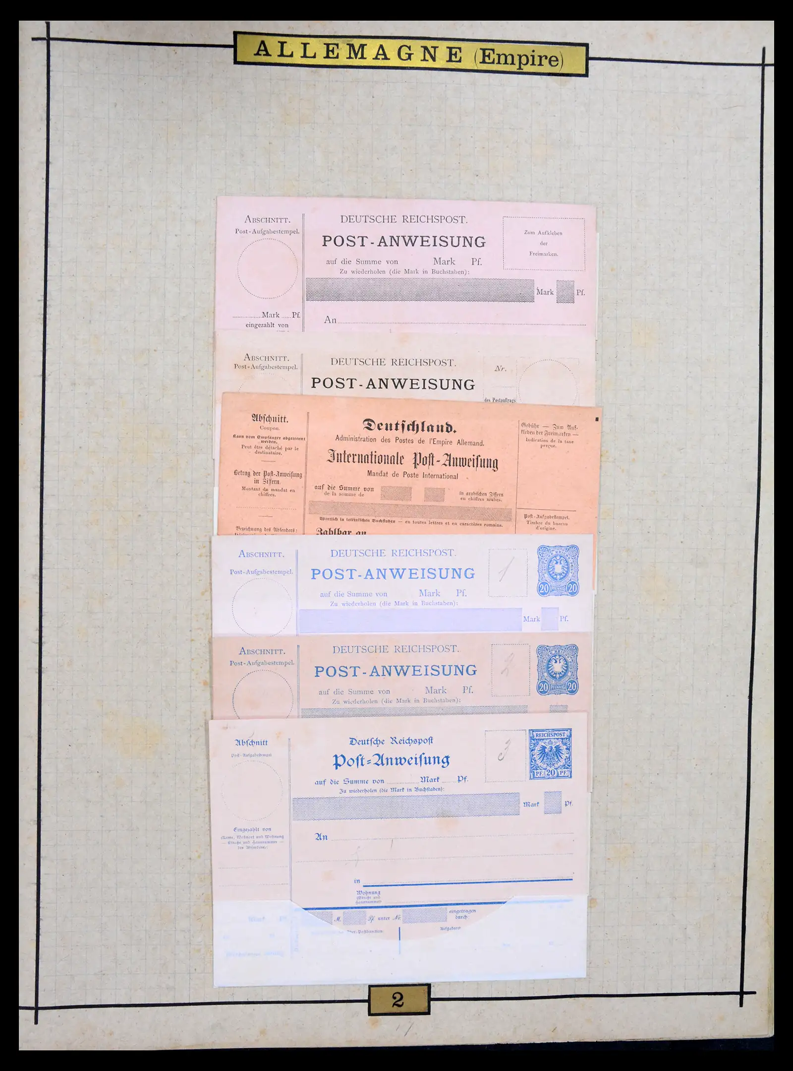 40968 0020 - Stamp collection 40968 Germany postal stationary collection 1846-1919.