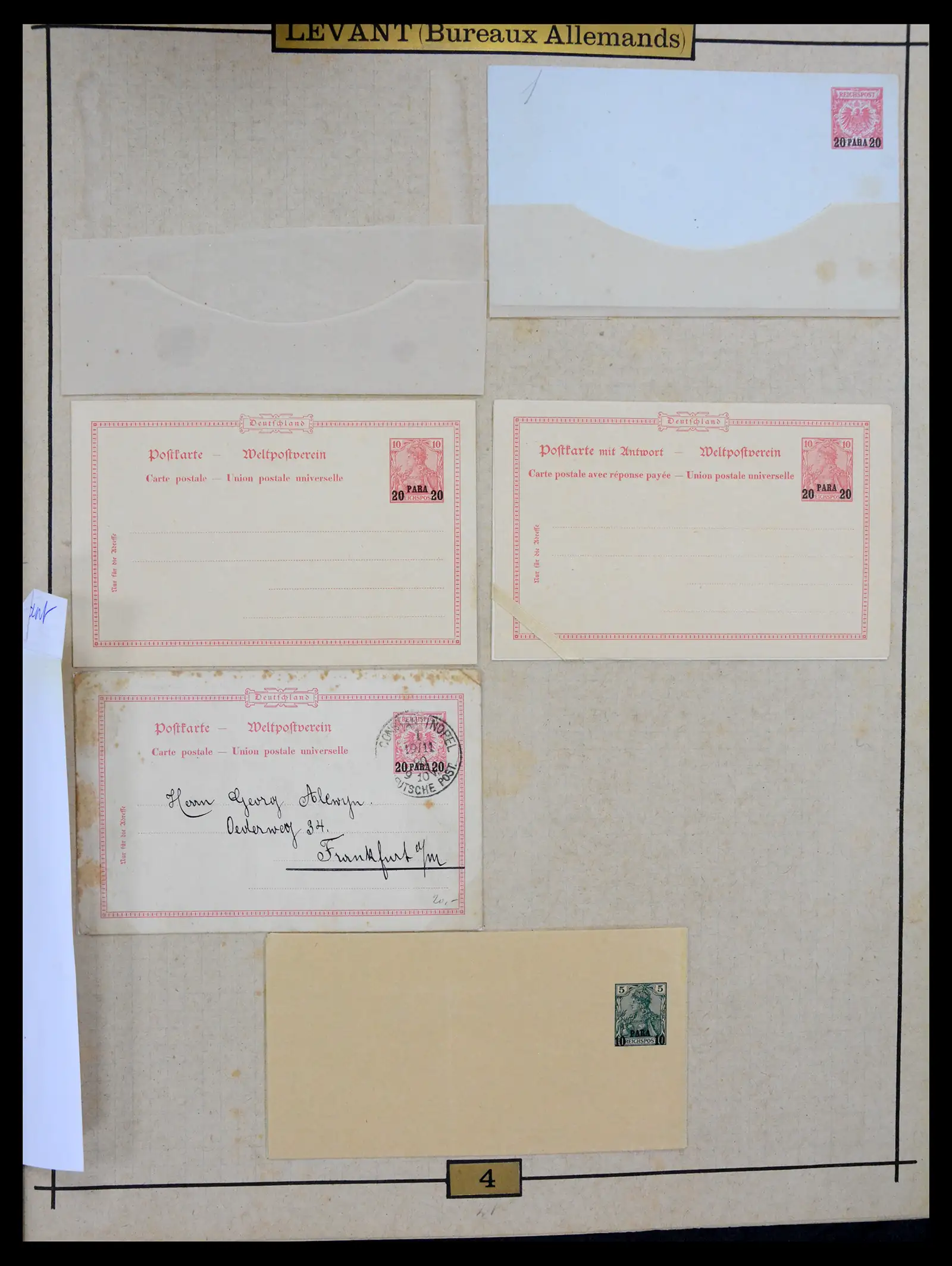 40968 0025 - Stamp collection 40968 Germany postal stationary collection 1846-1919.