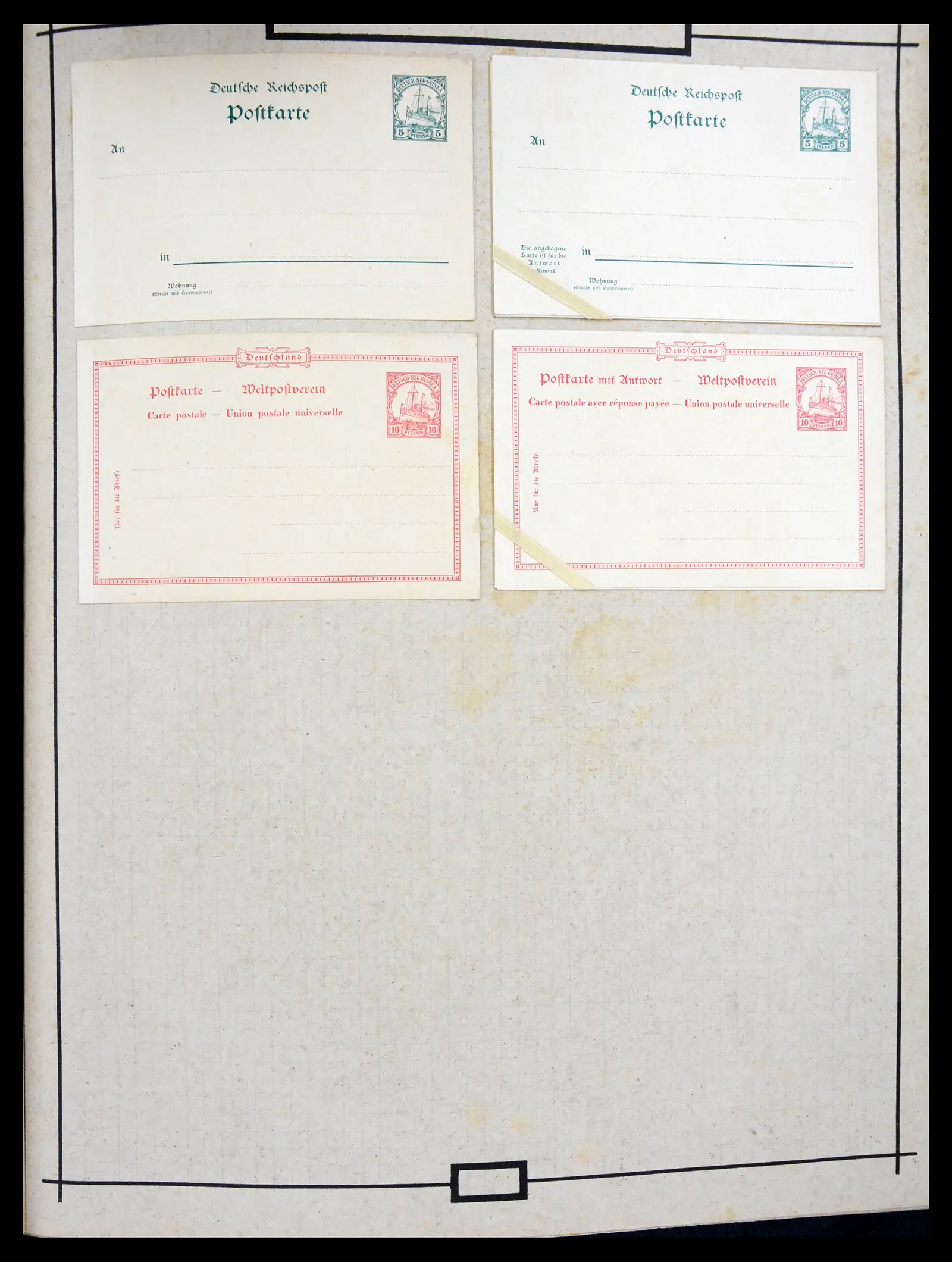 40968 0031 - Stamp collection 40968 Germany postal stationary collection 1846-1919.