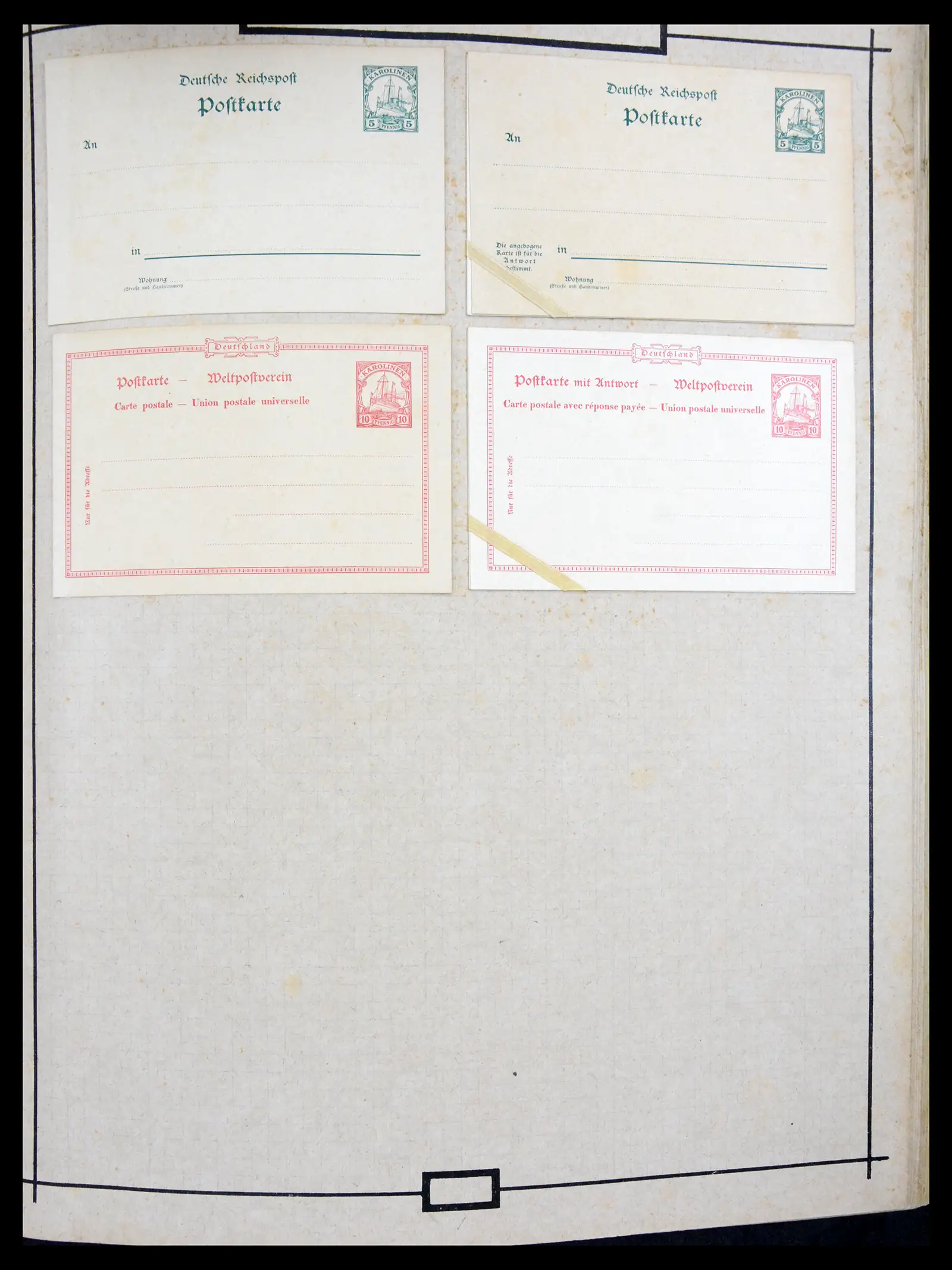 40968 0033 - Stamp collection 40968 Germany postal stationary collection 1846-1919.