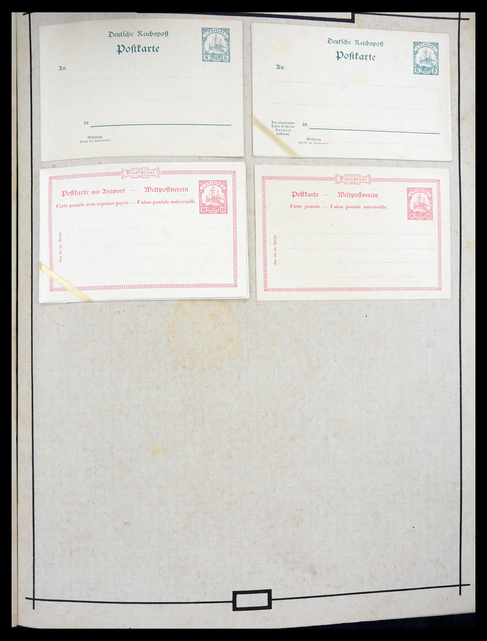40968 0034 - Stamp collection 40968 Germany postal stationary collection 1846-1919.
