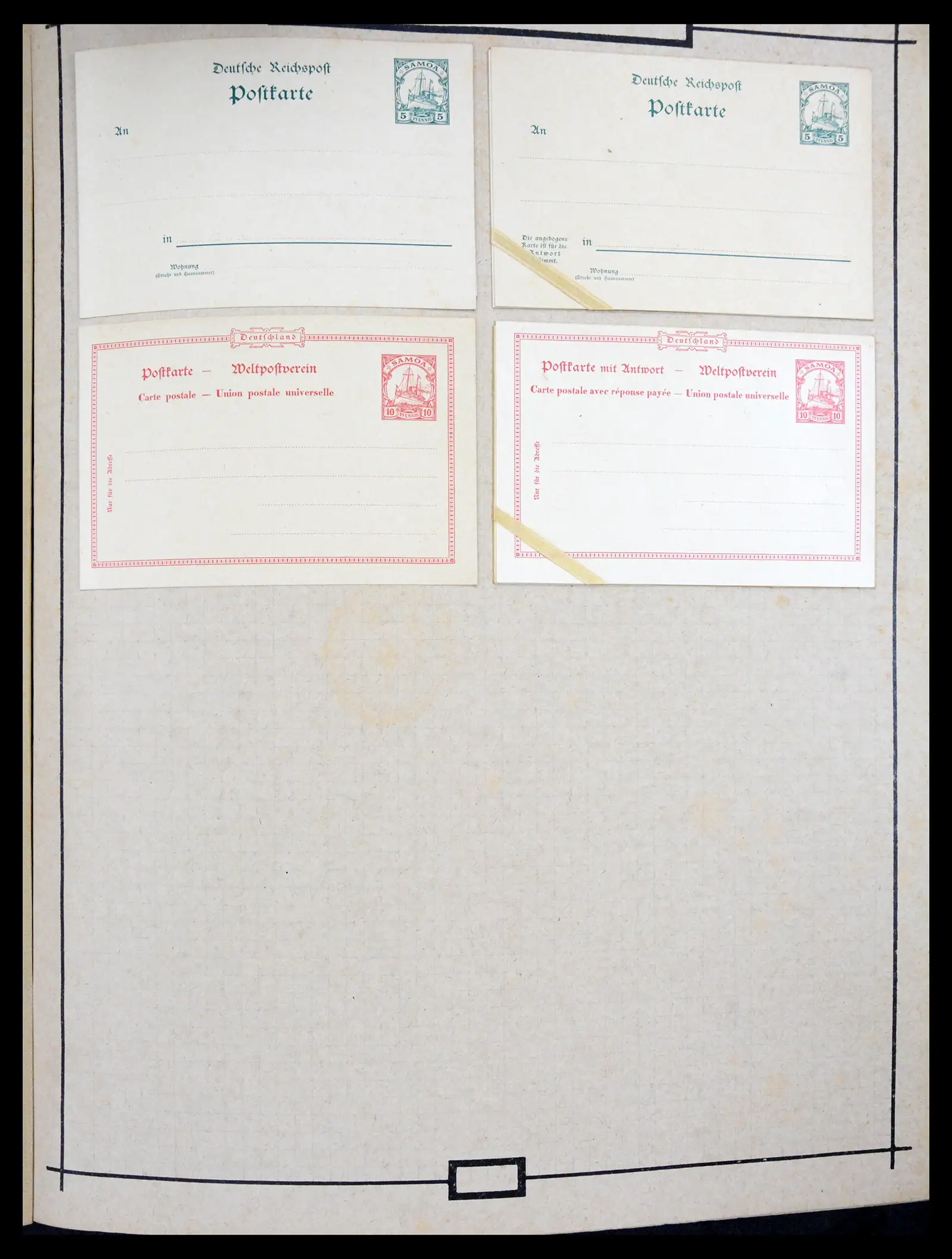 40968 0035 - Stamp collection 40968 Germany postal stationary collection 1846-1919.