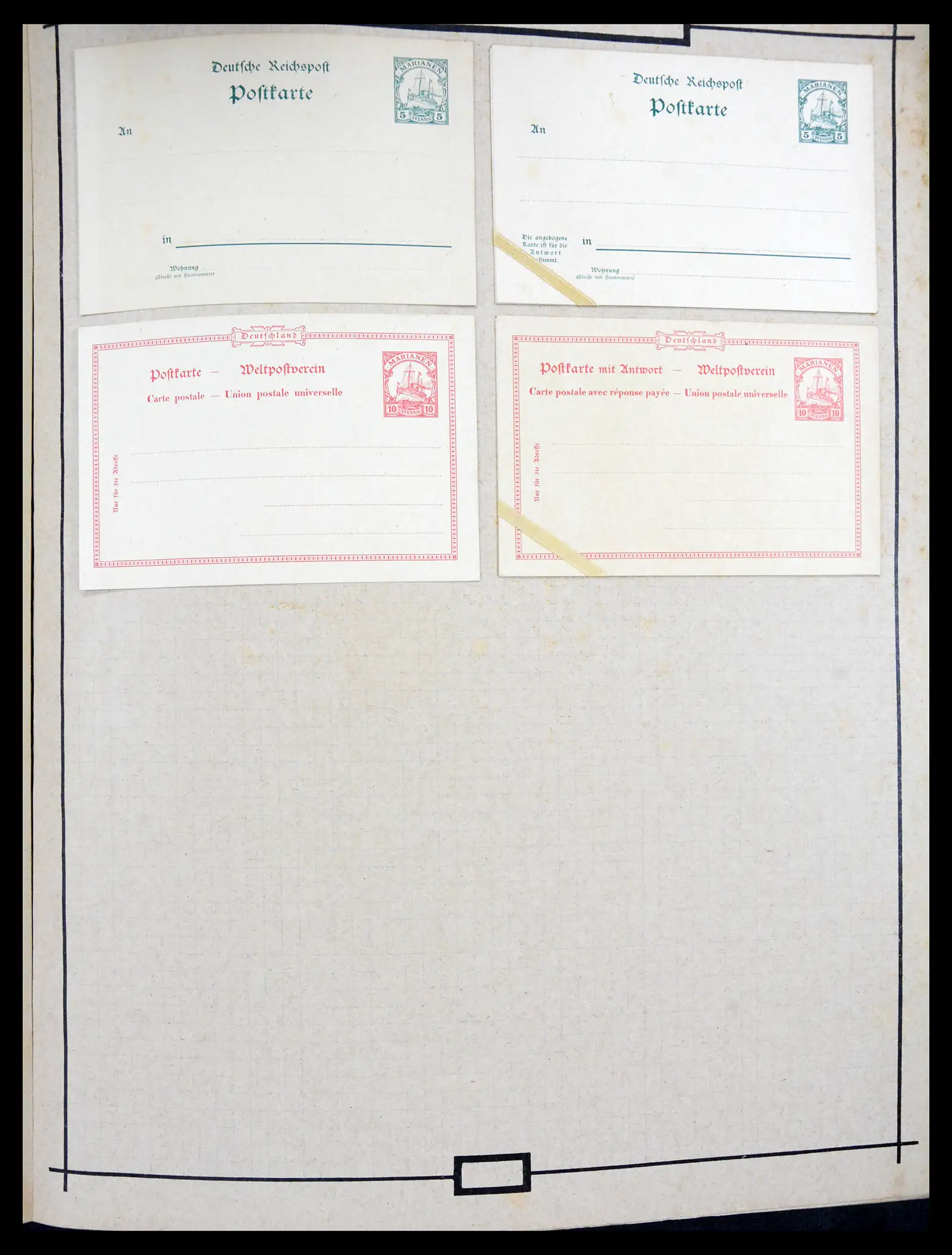 40968 0036 - Stamp collection 40968 Germany postal stationary collection 1846-1919.