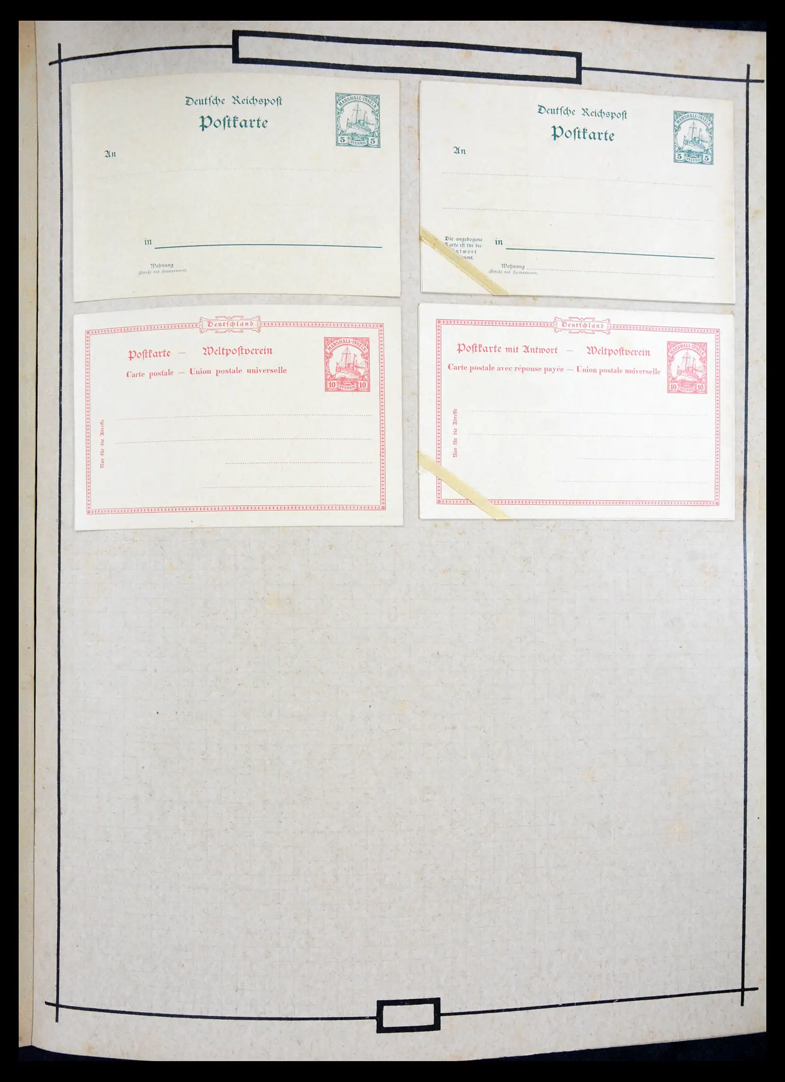 40968 0038 - Stamp collection 40968 Germany postal stationary collection 1846-1919.